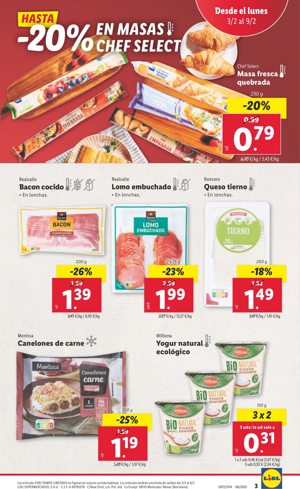 Folleto Lidl 03.02.2025 - 09.02.2025