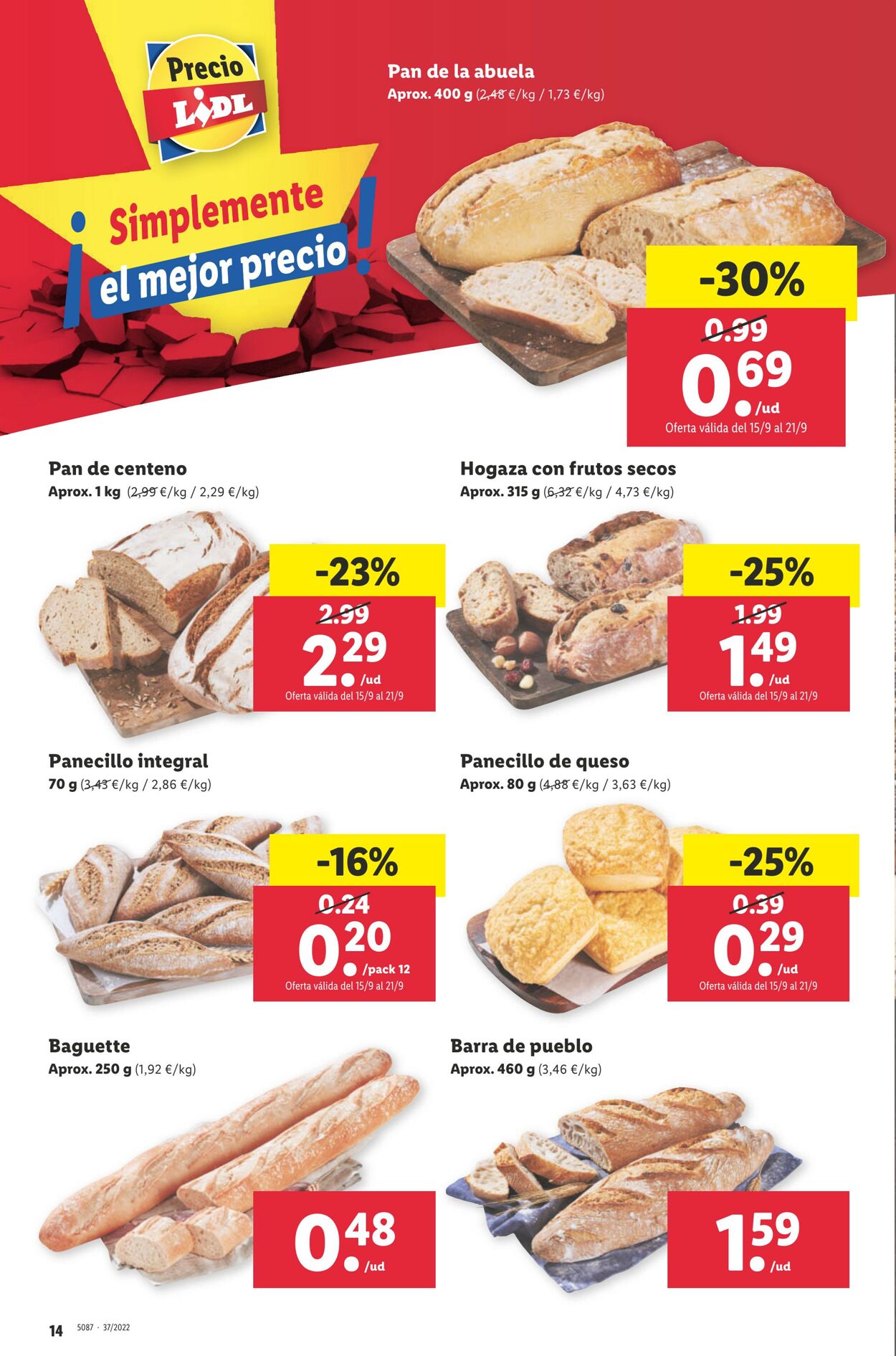 Folleto Lidl 15.09.2022 - 22.09.2022