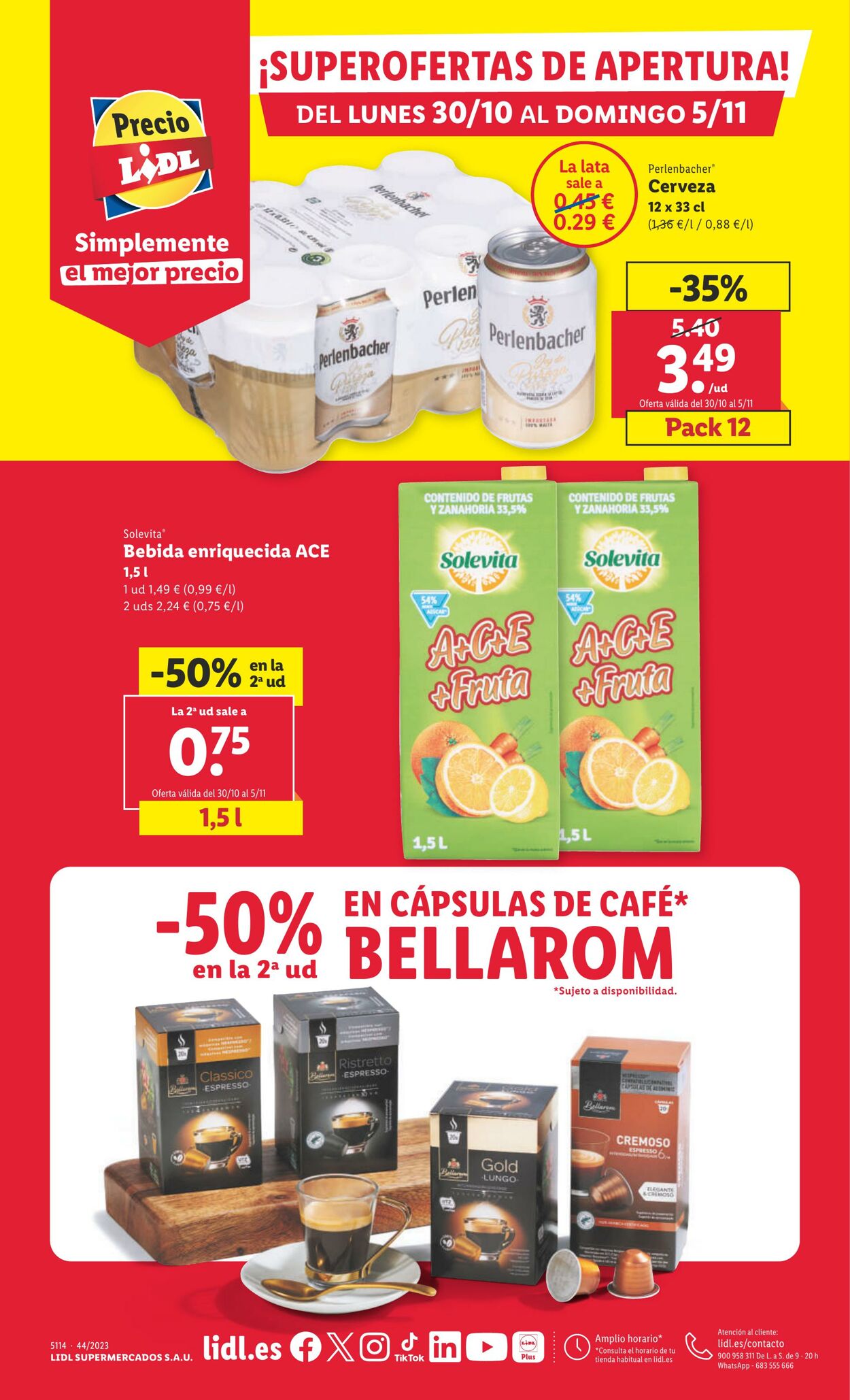 Folleto Lidl 30.10.2023 - 05.11.2023