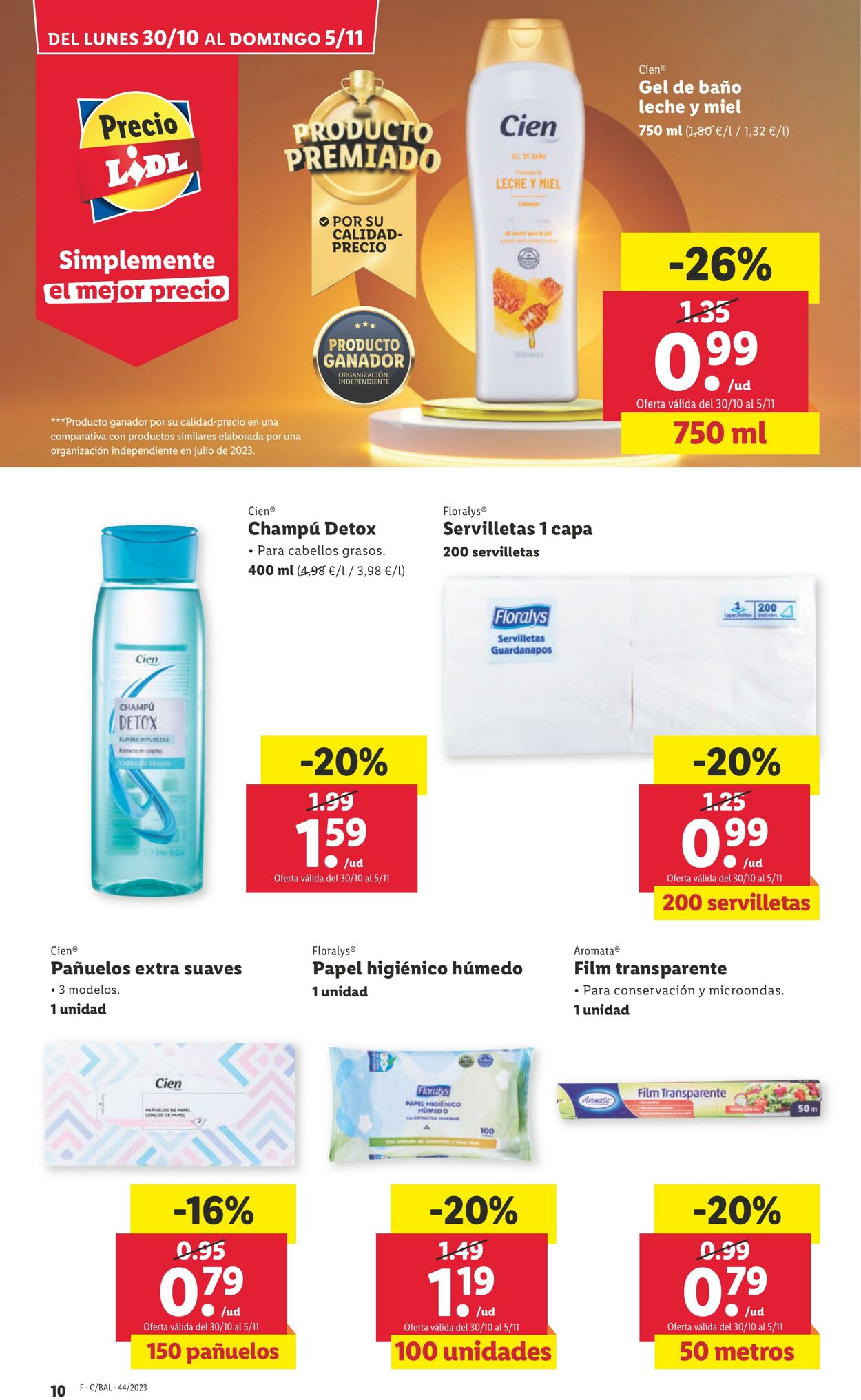 Folleto Lidl 30.10.2023 - 05.11.2023