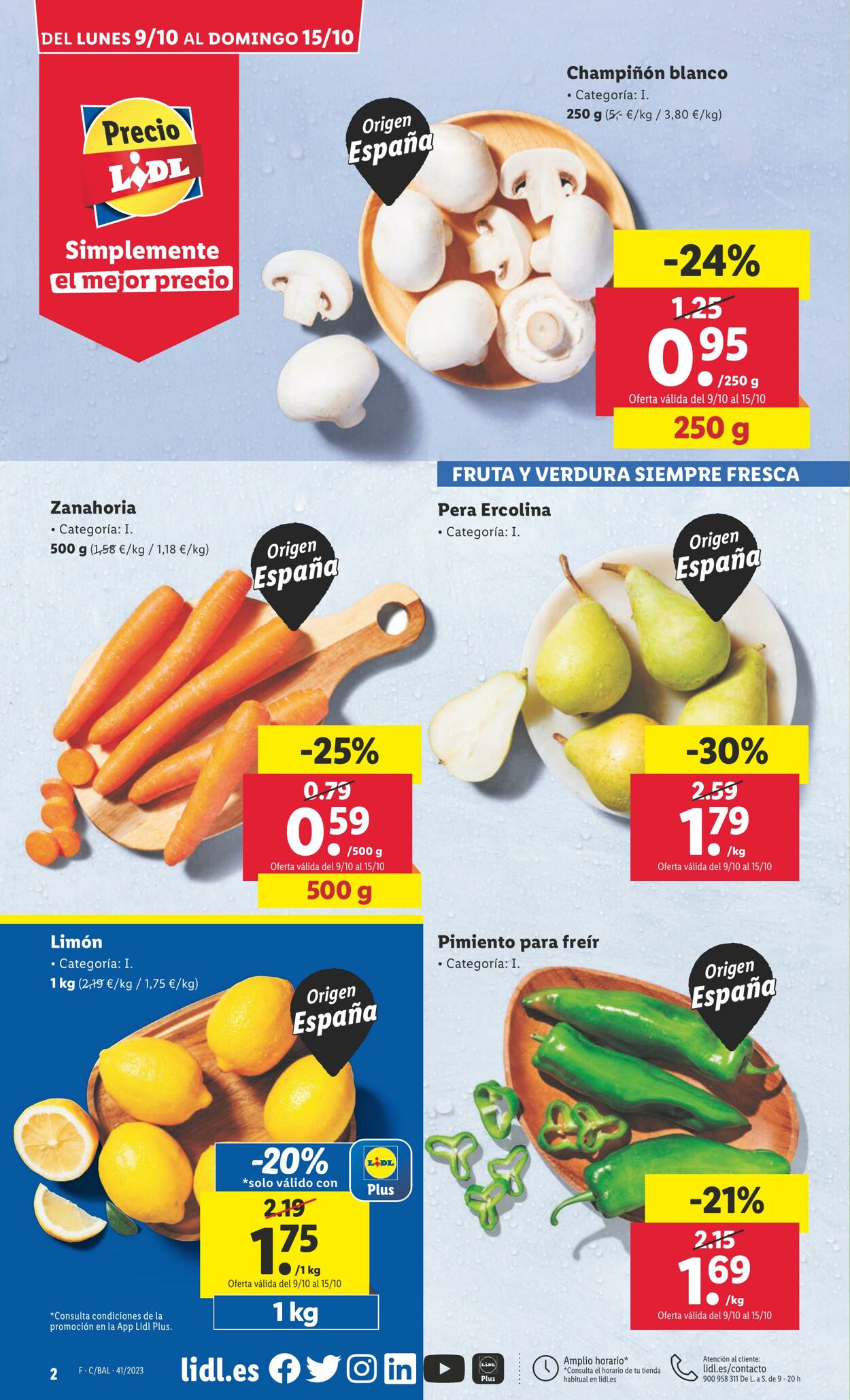 Folleto Lidl 09.10.2023 - 15.10.2023