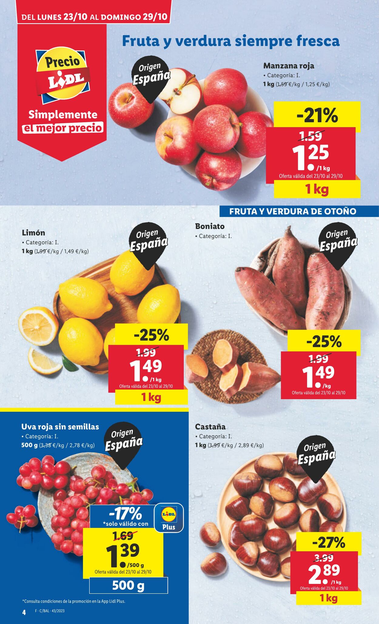 Folleto Lidl 23.10.2023 - 29.10.2023