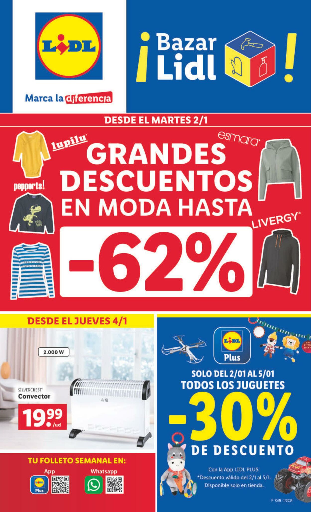 Folleto Lidl 02.01.2024 - 05.01.2024