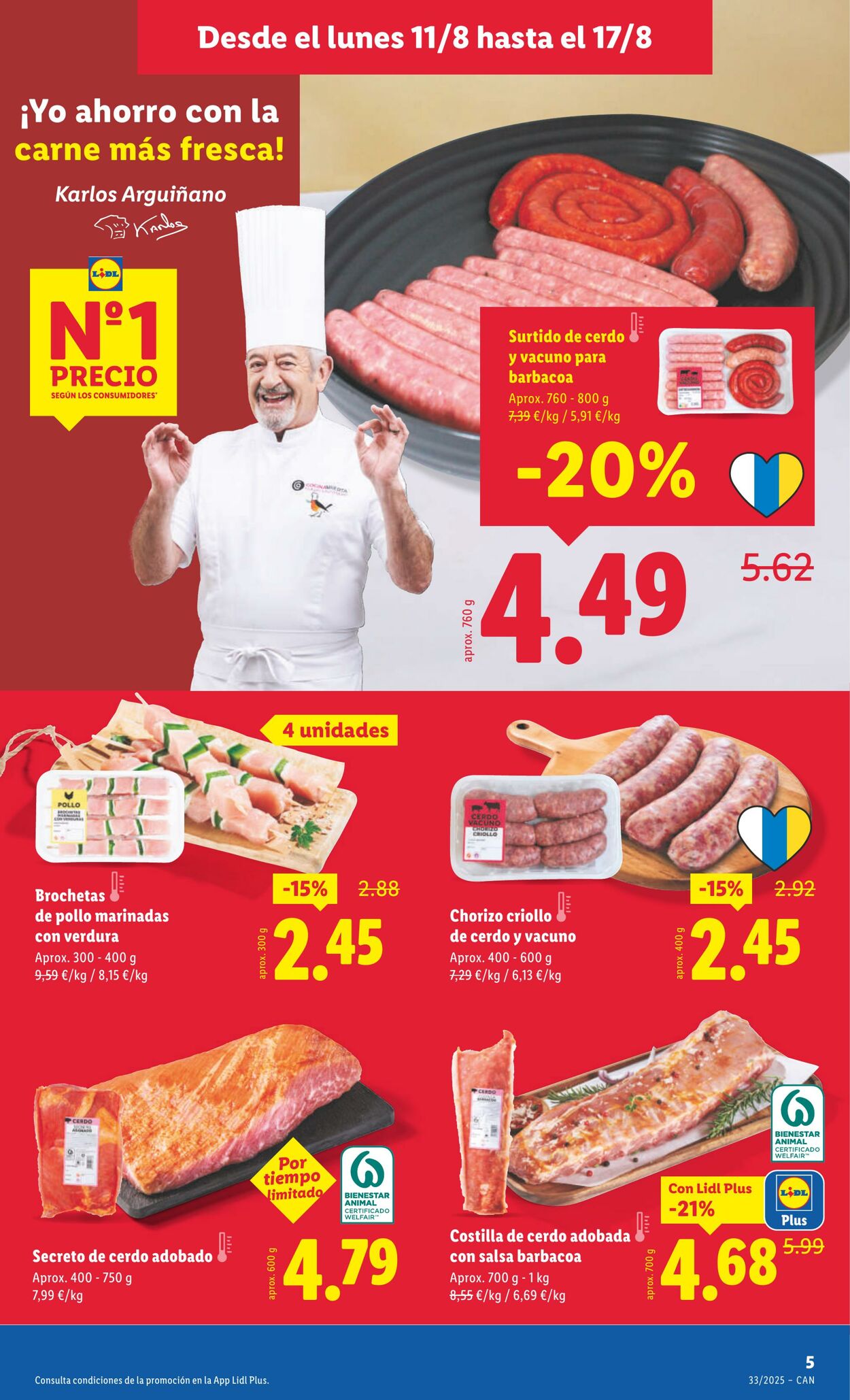 Folleto Lidl 11.08.2025 - 17.08.2025