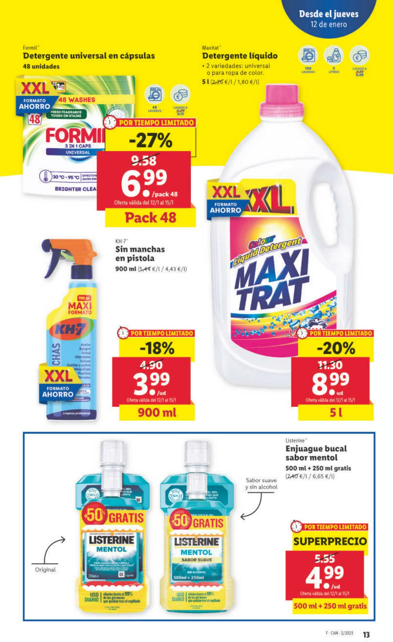 Folleto Lidl 12.01.2023 - 18.01.2023