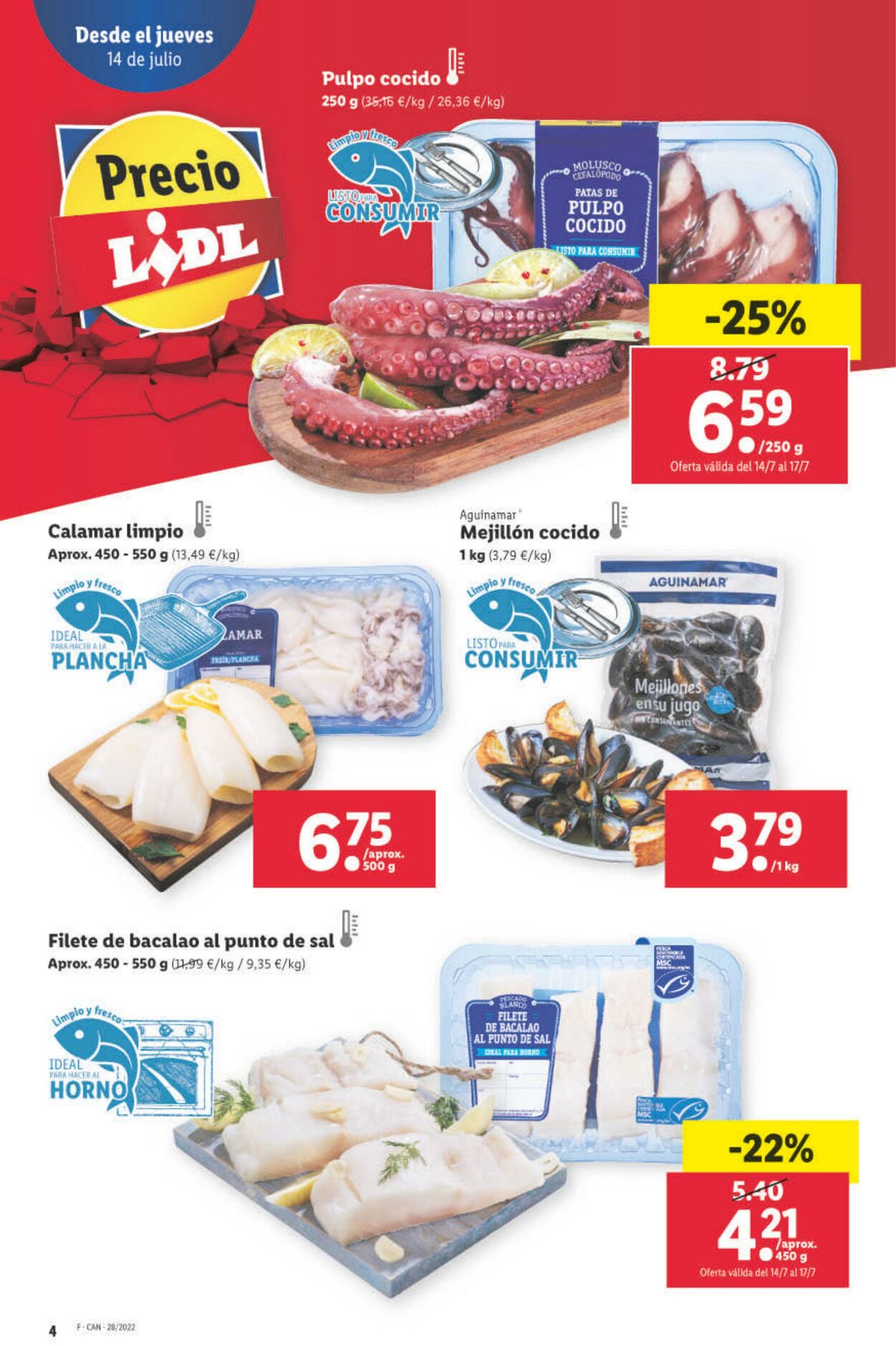 Folleto Lidl 14.07.2022 - 20.07.2022