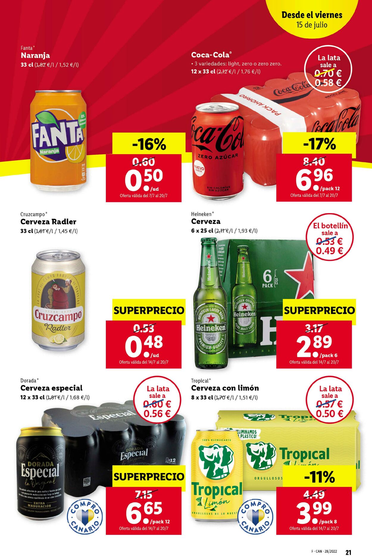 Folleto Lidl 14.07.2022 - 20.07.2022