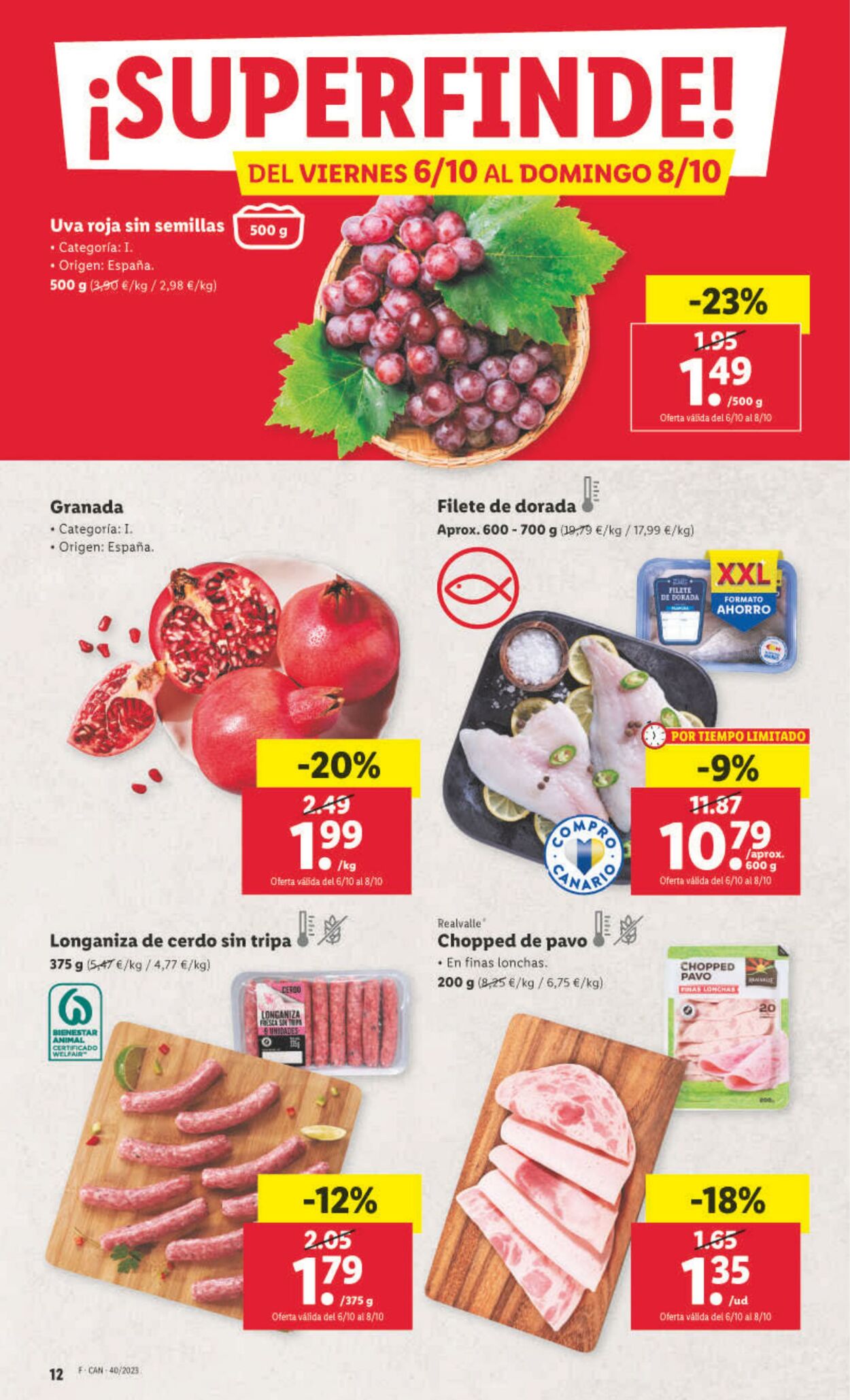 Folleto Lidl 02.10.2023 - 08.10.2023