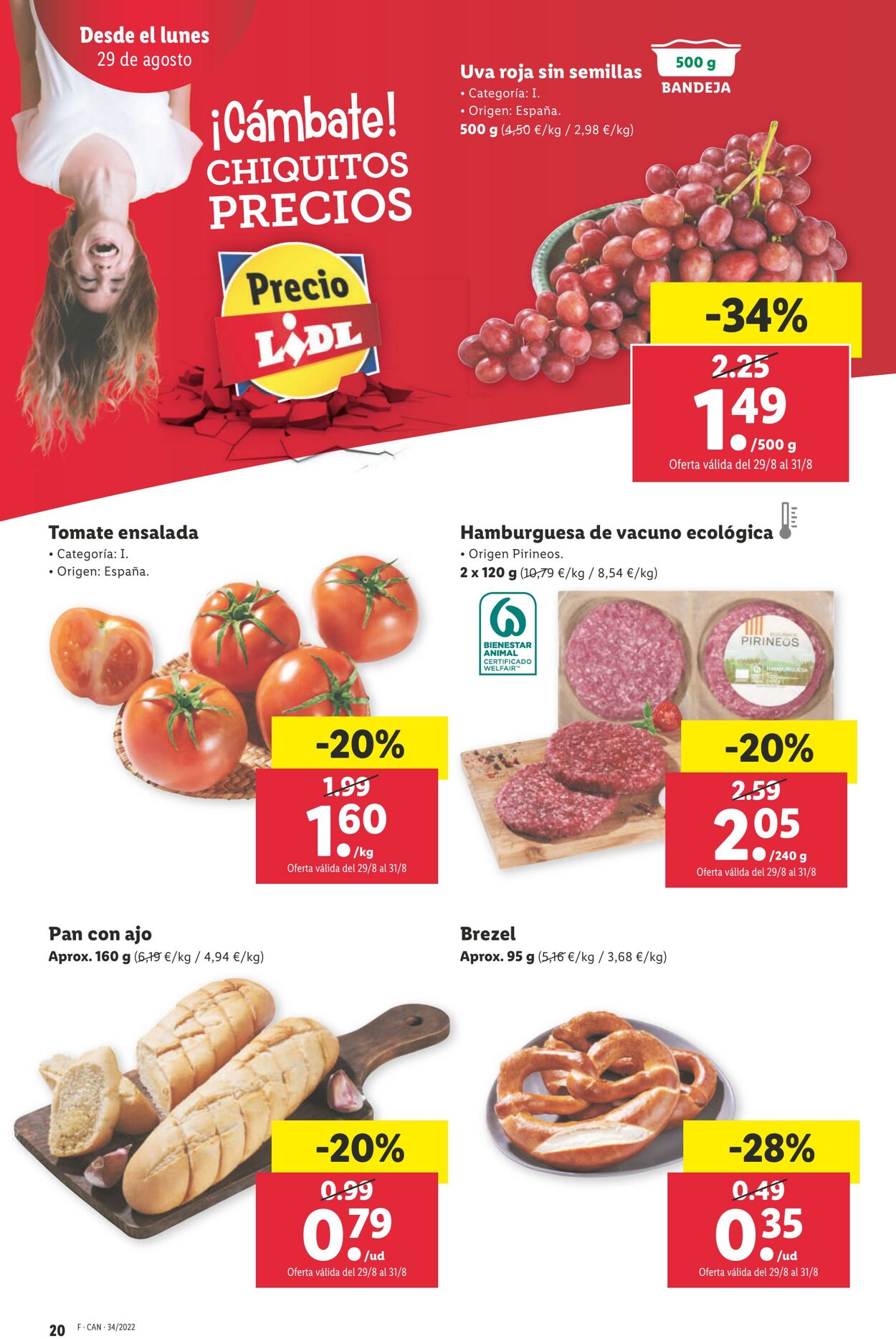 Folleto Lidl 25.08.2022 - 31.08.2022