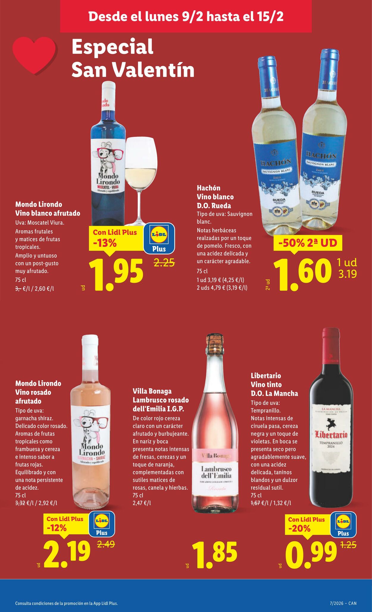 Folleto Lidl 09.02.2026 - 15.02.2026