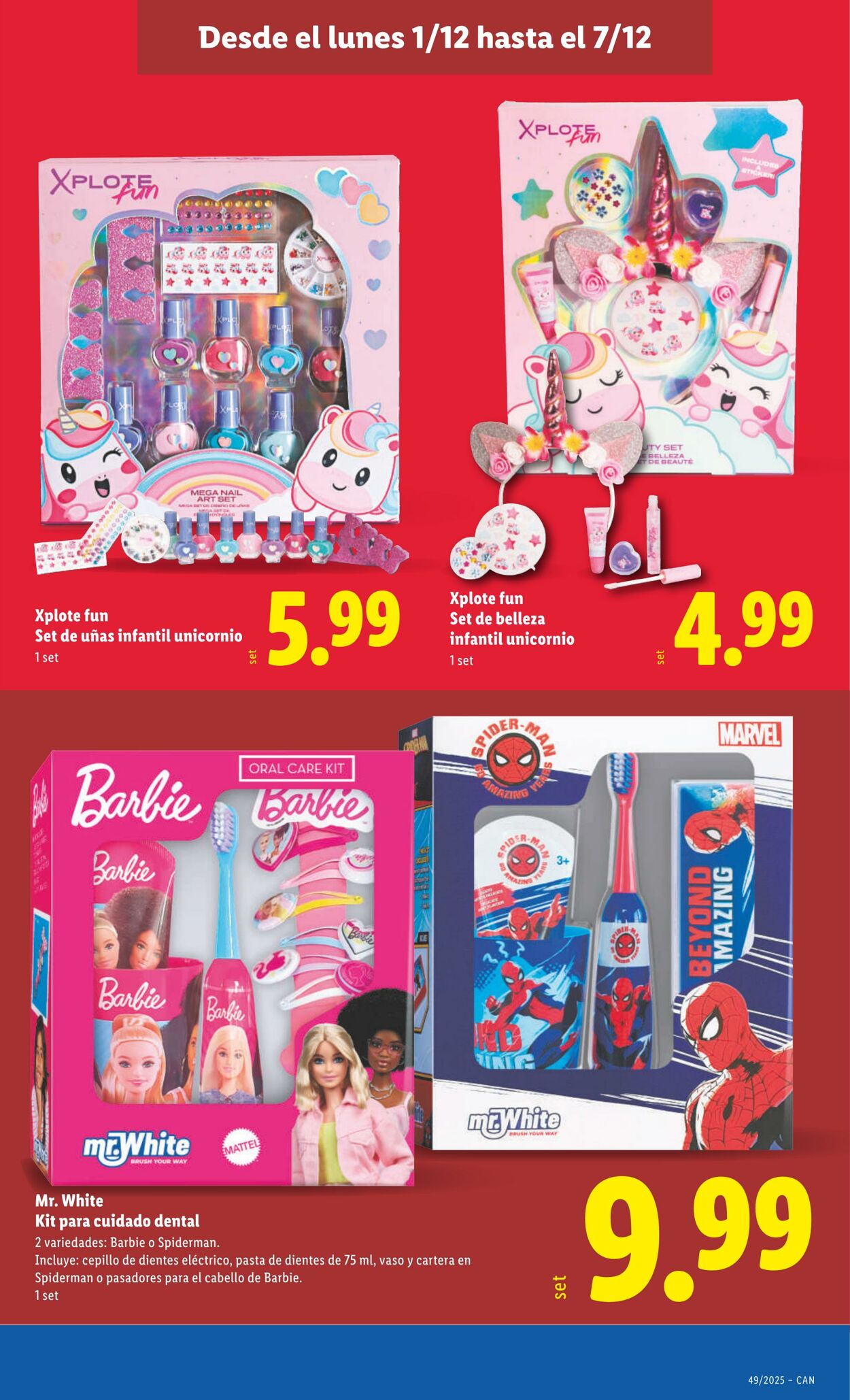 Folleto Lidl 01.12.2025 - 07.12.2025
