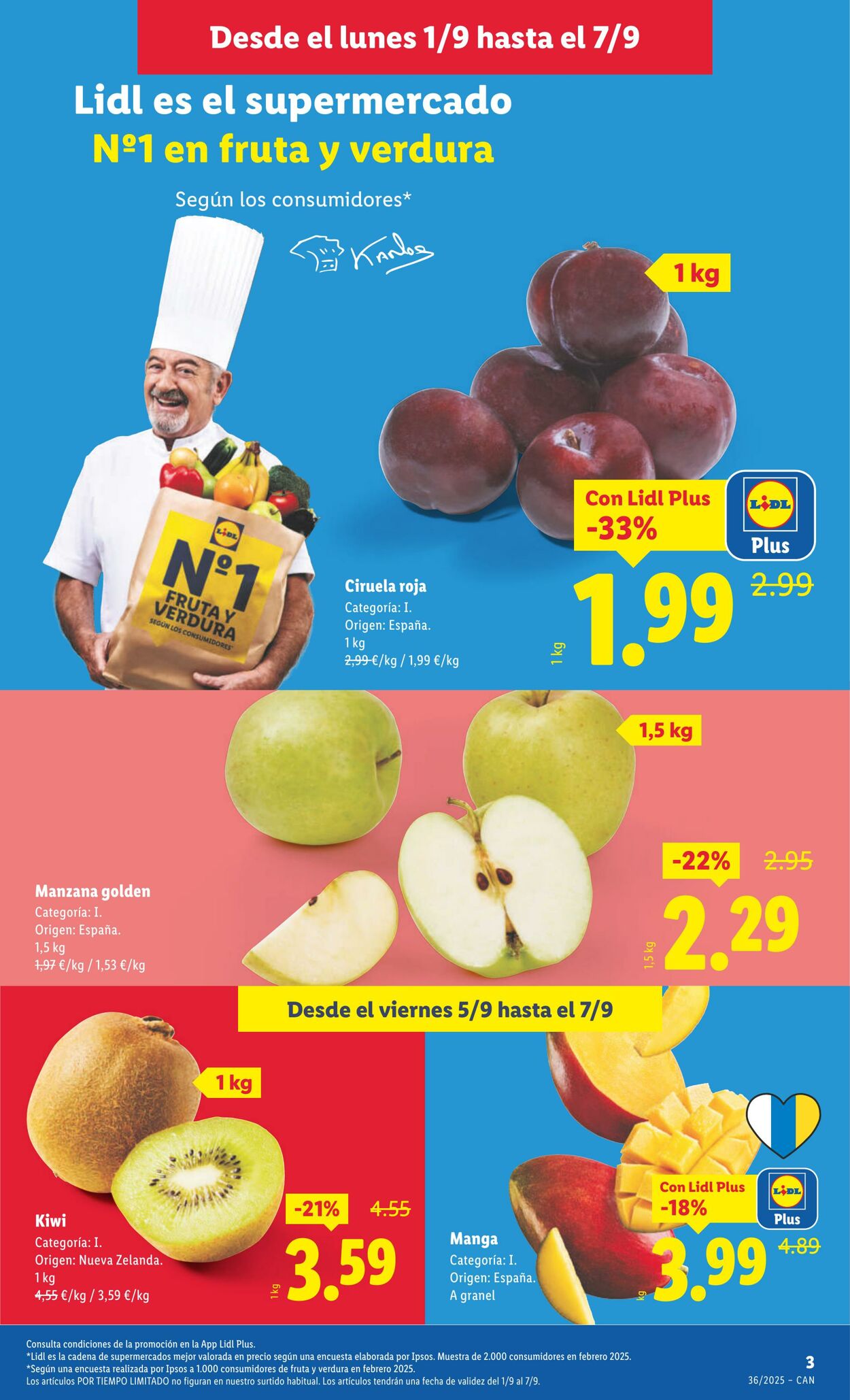 Folleto Lidl 01.09.2025 - 07.09.2025