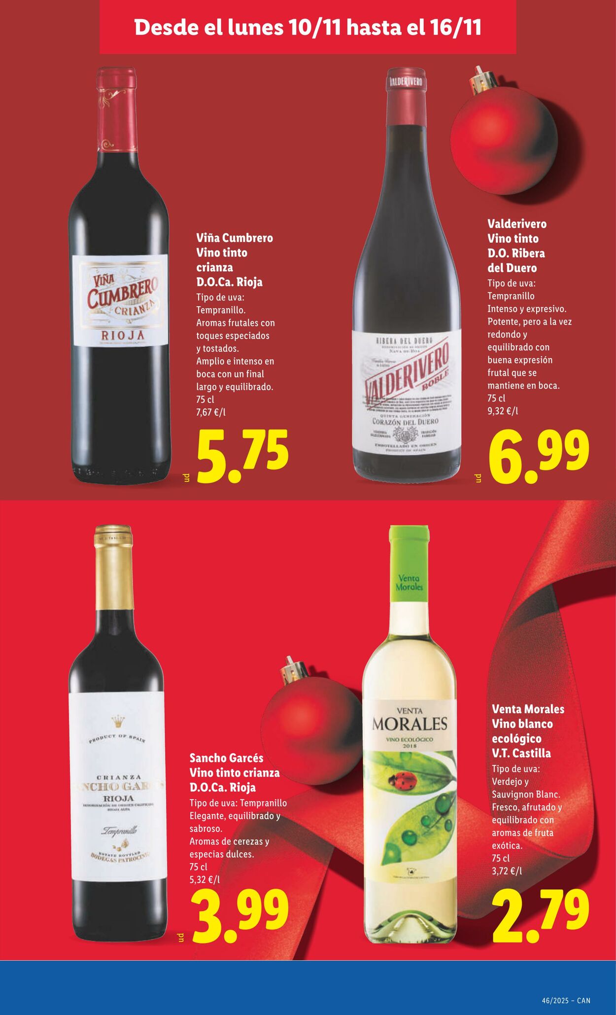 Folleto Lidl 10.11.2025 - 16.11.2025
