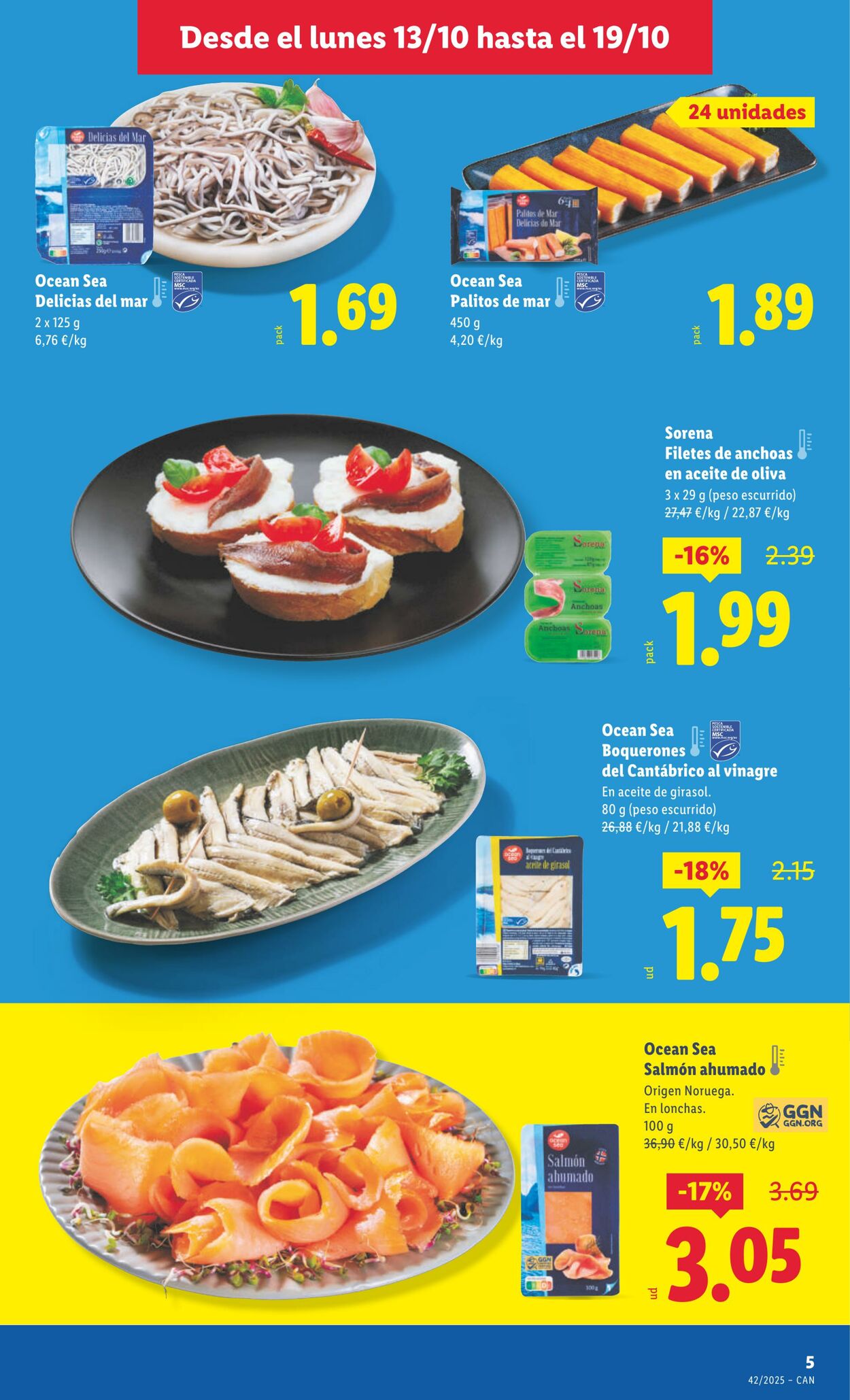 Folleto Lidl 13.10.2025 - 19.10.2025