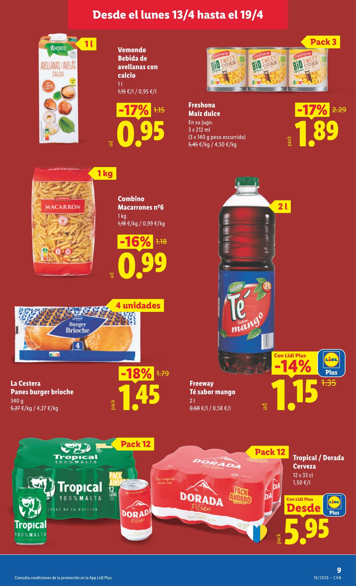 Folleto Lidl 13.04.2026 - 19.04.2026