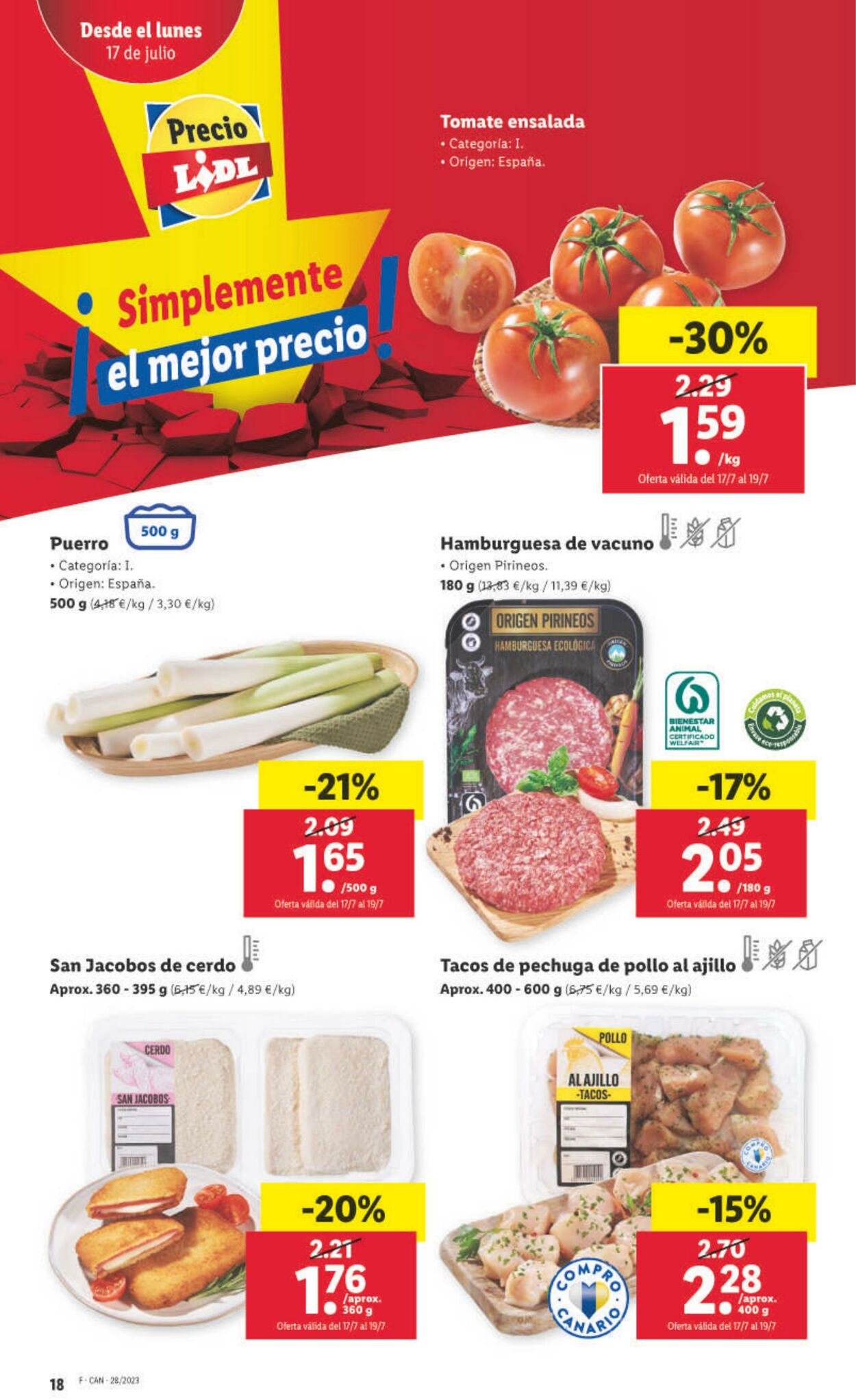 Folleto Lidl 13.07.2023 - 19.07.2023