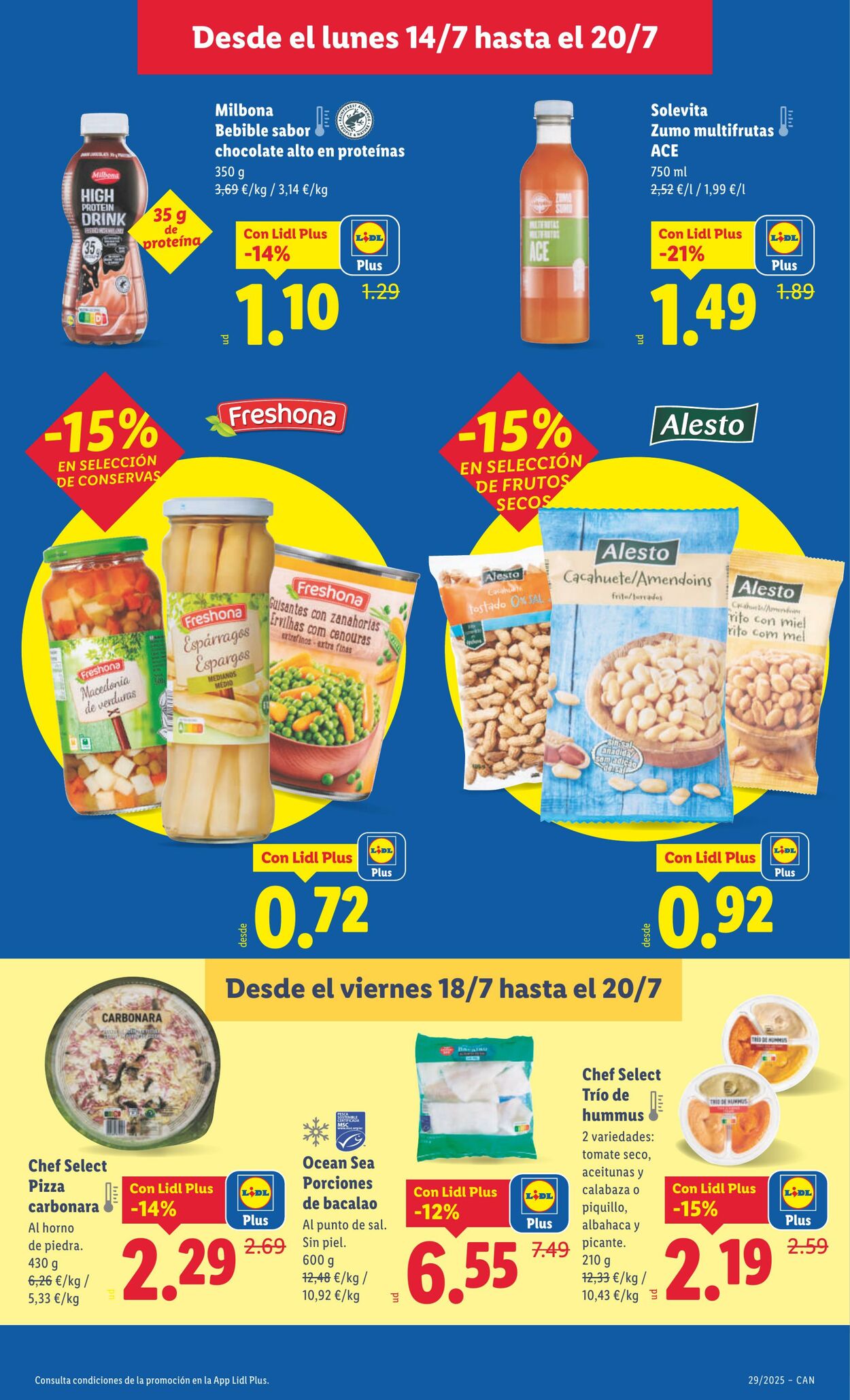 Folleto Lidl 14.07.2025 - 20.07.2025