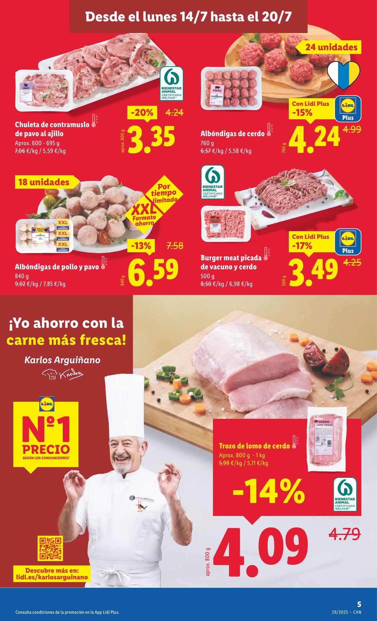 Folleto Lidl 14.07.2025 - 20.07.2025