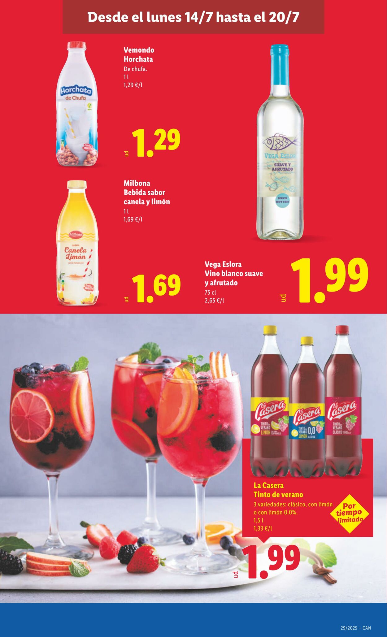 Folleto Lidl 14.07.2025 - 20.07.2025