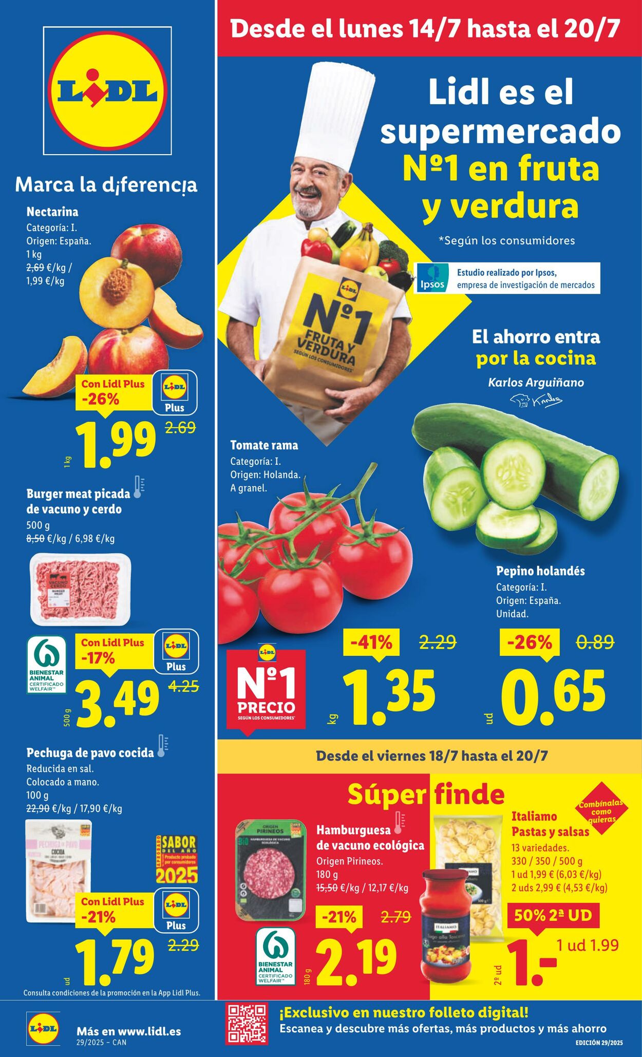 Folleto Lidl 14.07.2025 - 20.07.2025