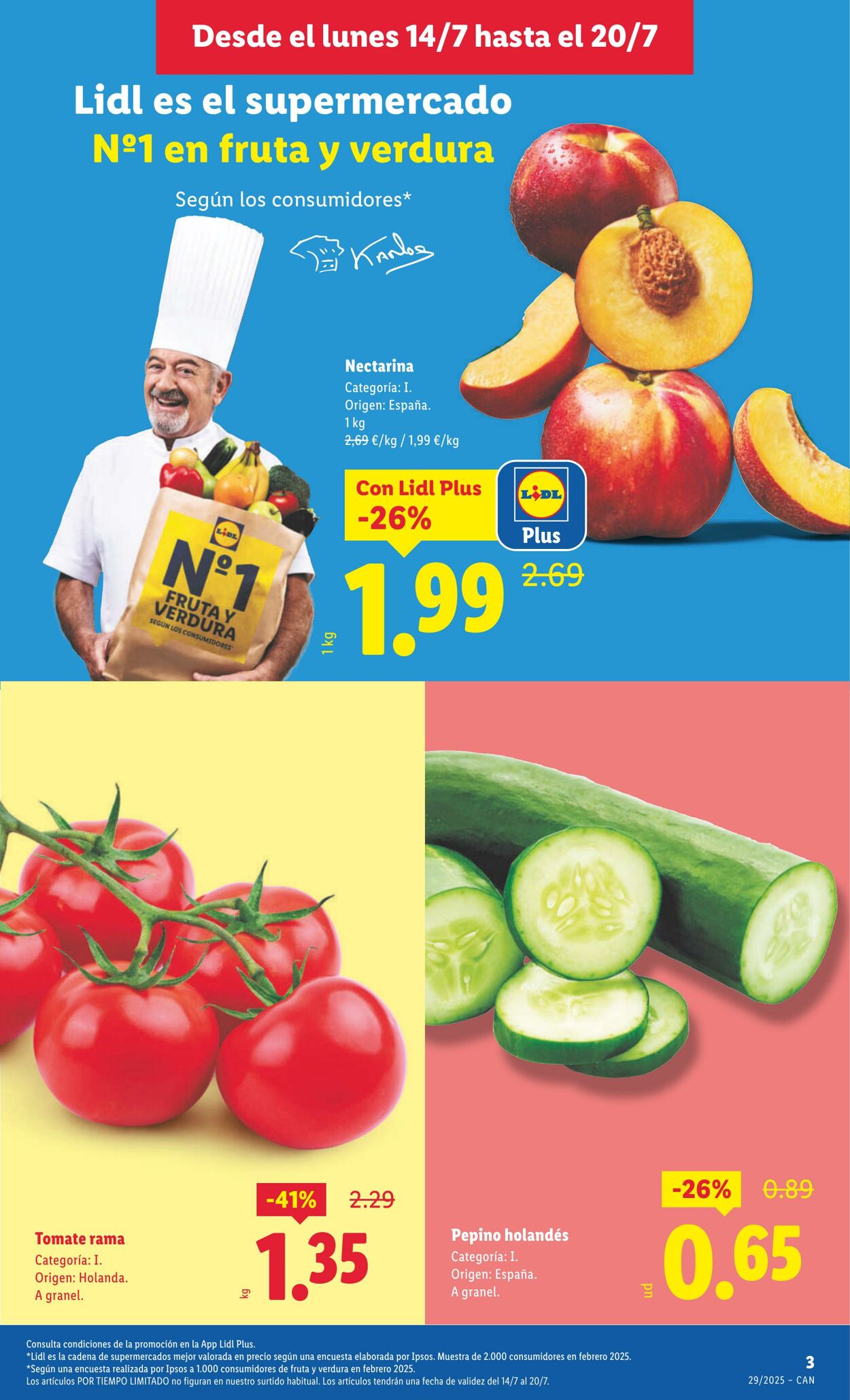 Folleto Lidl 14.07.2025 - 20.07.2025