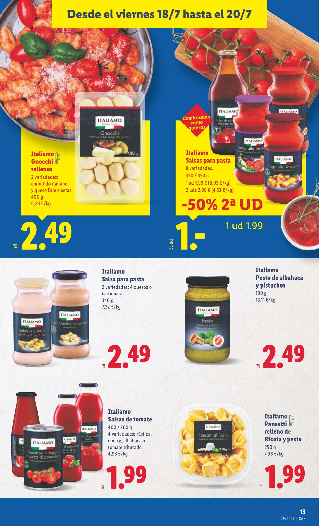 Folleto Lidl 14.07.2025 - 20.07.2025