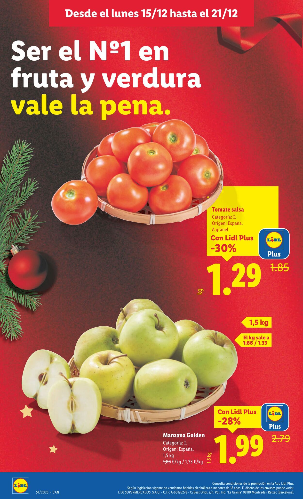 Folleto Lidl 15.12.2025 - 21.12.2025