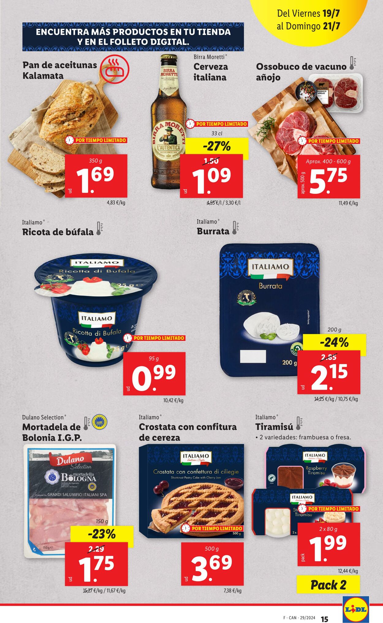 Folleto Lidl 15.07.2024 - 21.07.2024