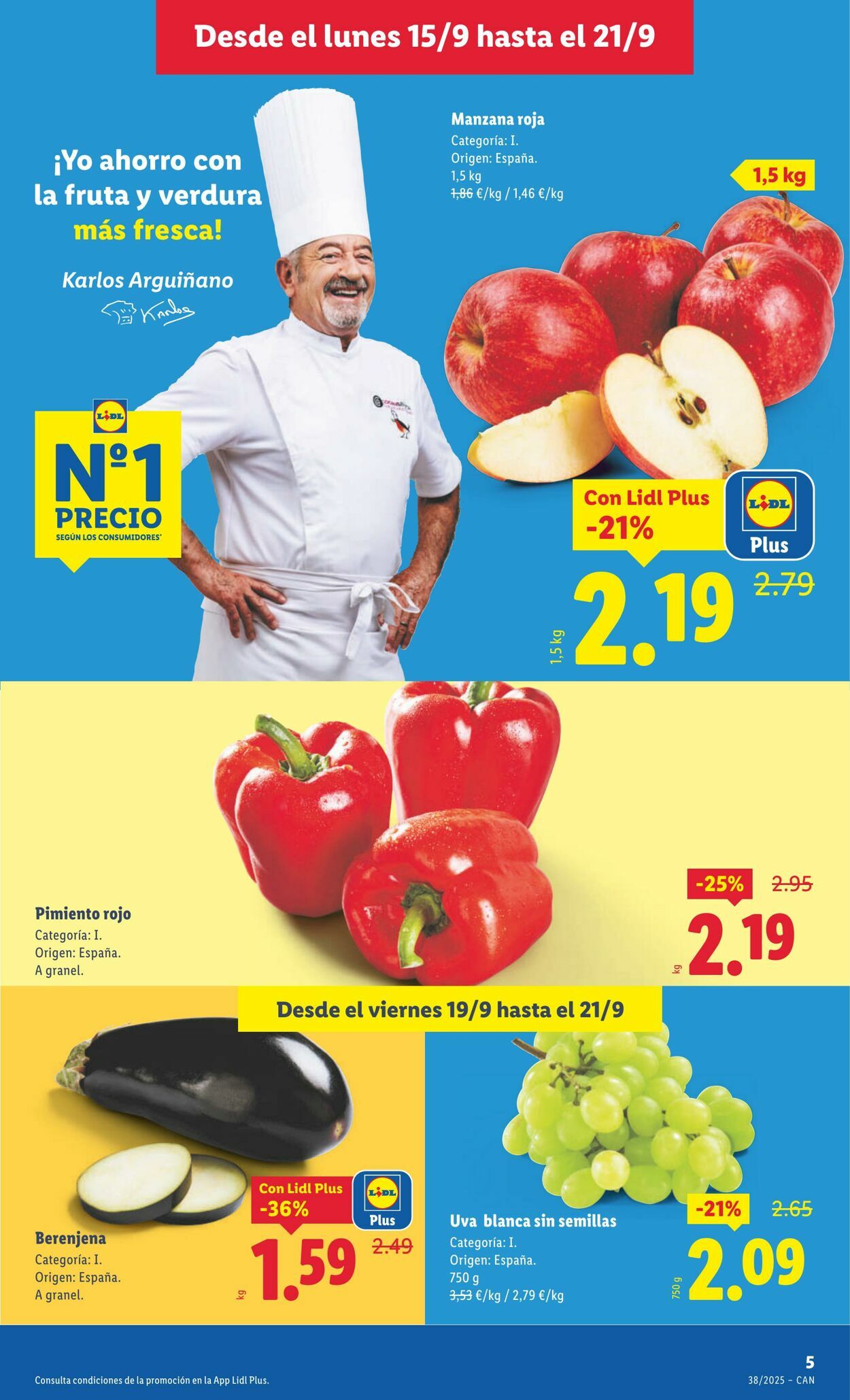 Folleto Lidl 15.09.2025 - 21.09.2025