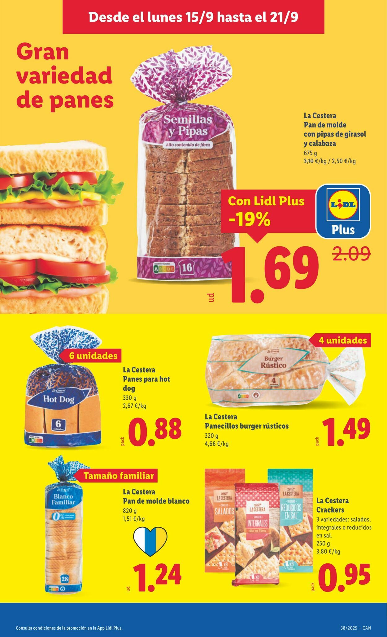 Folleto Lidl 15.09.2025 - 21.09.2025