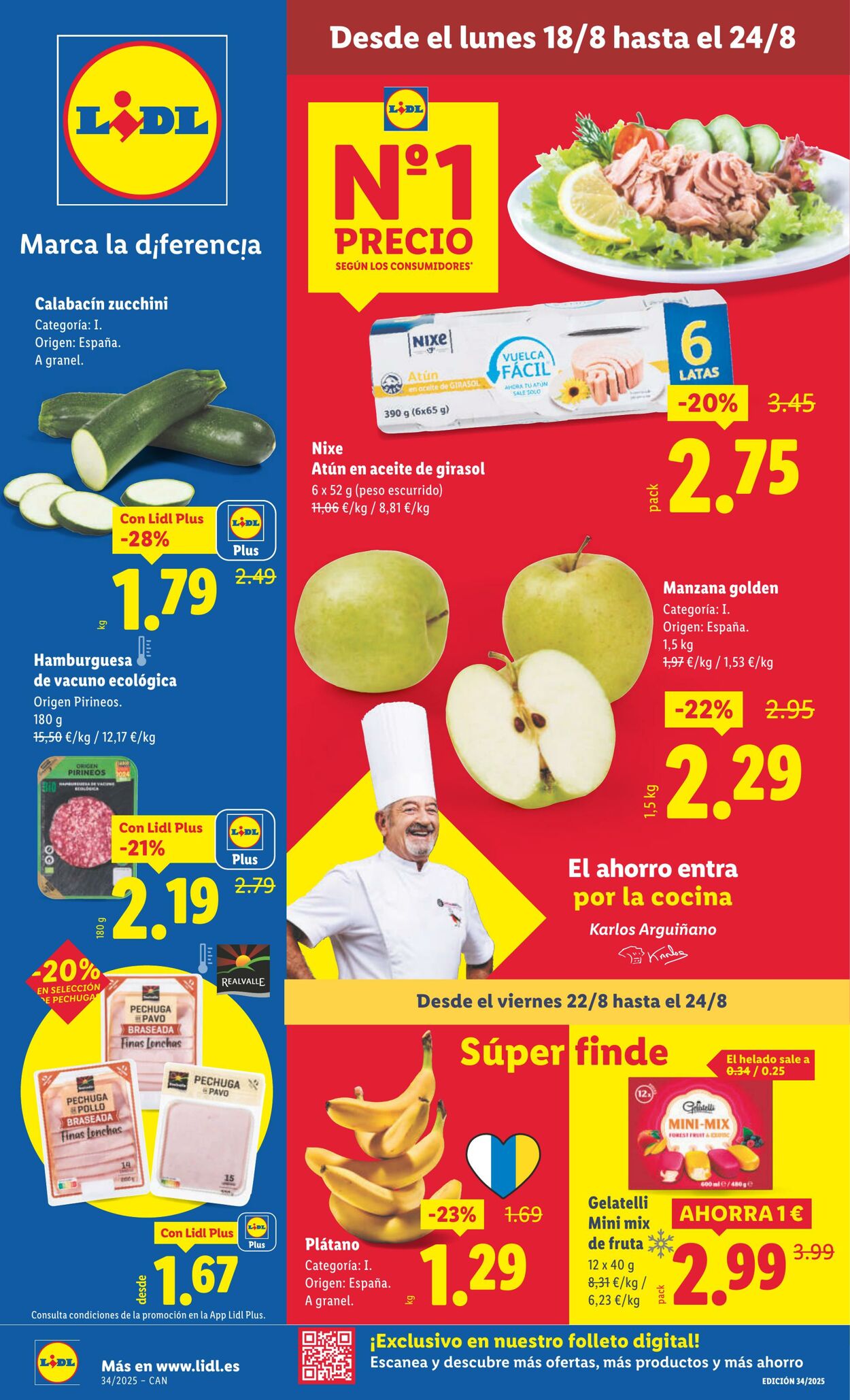 Folleto Lidl 18.08.2025 - 24.08.2025