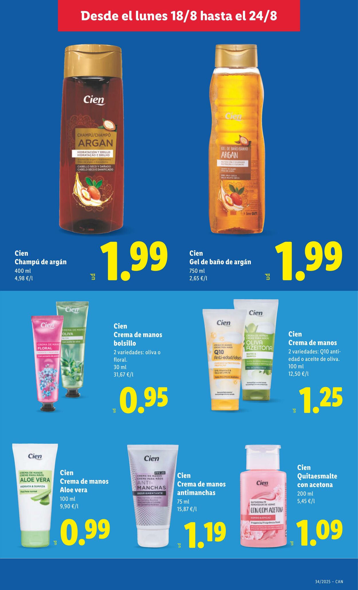 Folleto Lidl 18.08.2025 - 24.08.2025