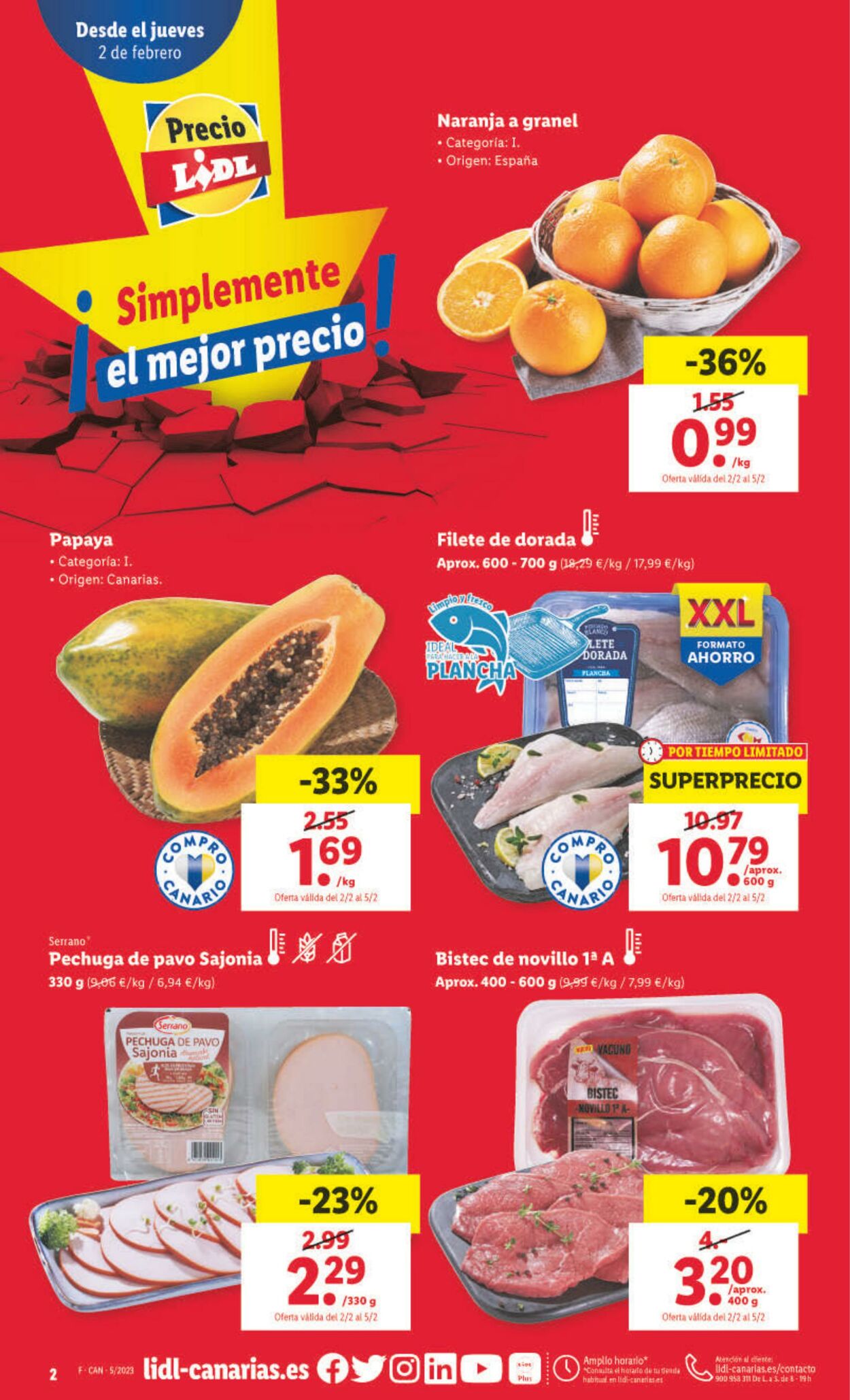 Folleto Lidl 02.02.2023 - 08.02.2023