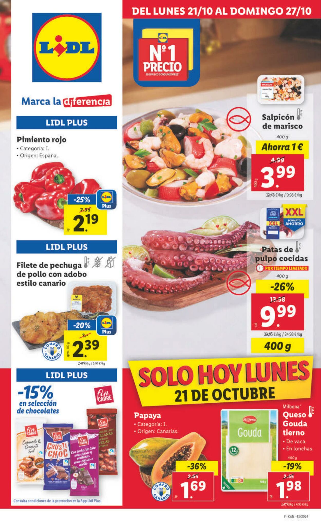 Folleto Lidl - Islas Canarias desde el 21/10 21 oct., 2024 - 27 oct., 2024