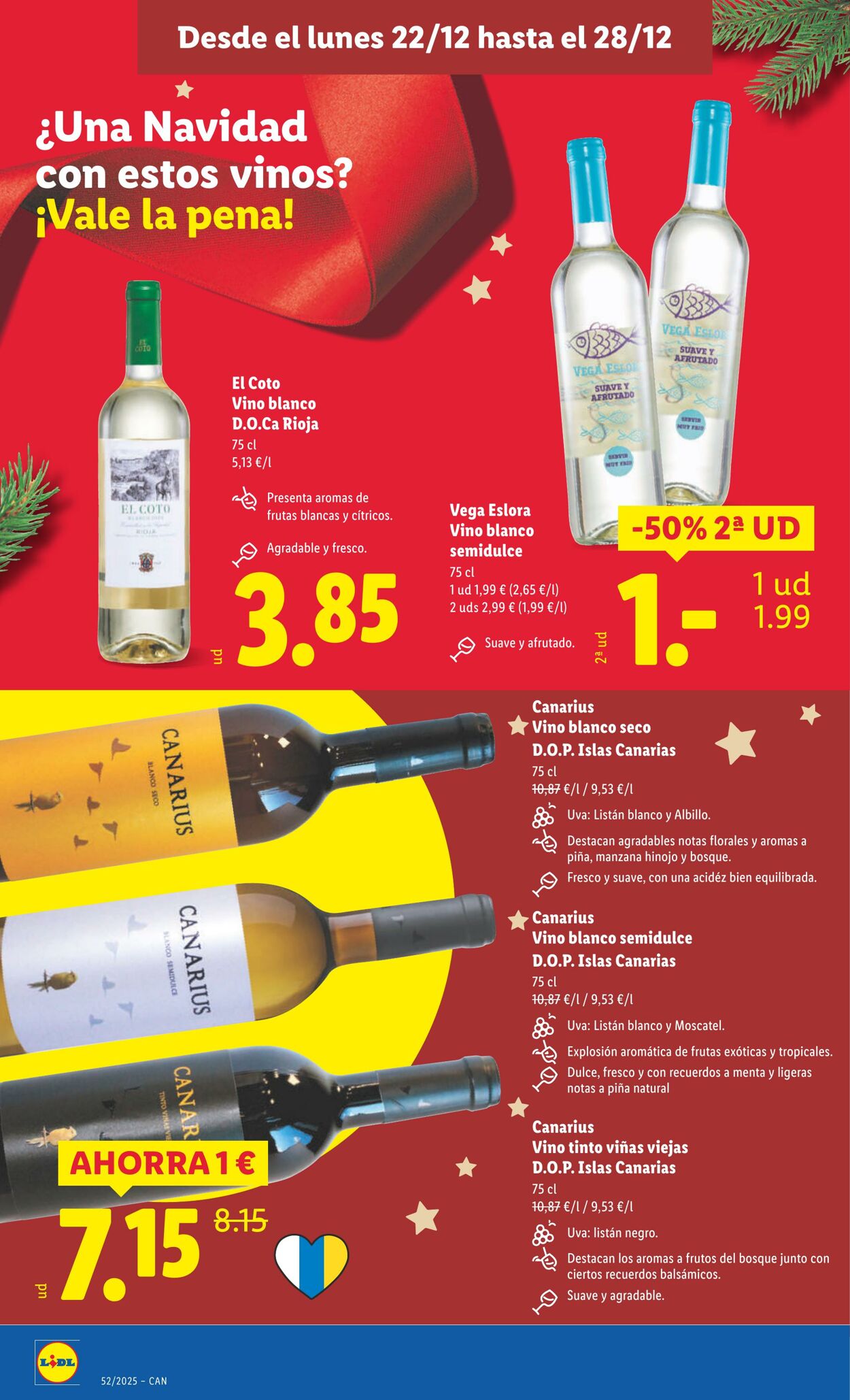 Folleto Lidl 22.12.2025 - 28.12.2025