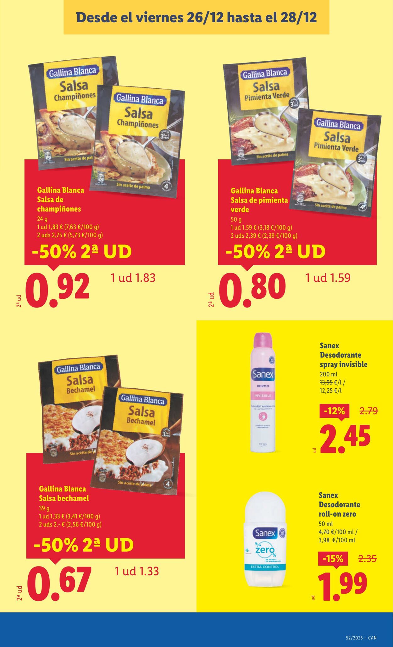 Folleto Lidl 22.12.2025 - 28.12.2025
