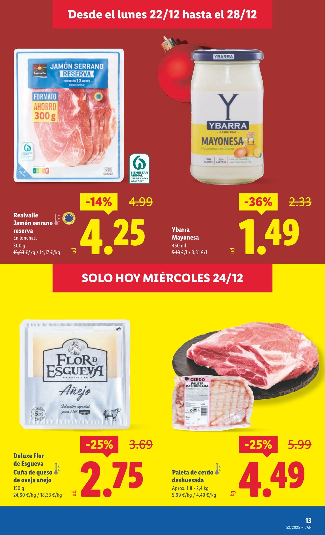 Folleto Lidl 22.12.2025 - 28.12.2025