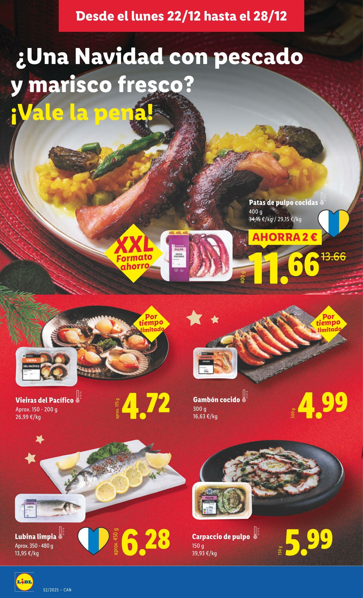 Folleto Lidl 22.12.2025 - 28.12.2025