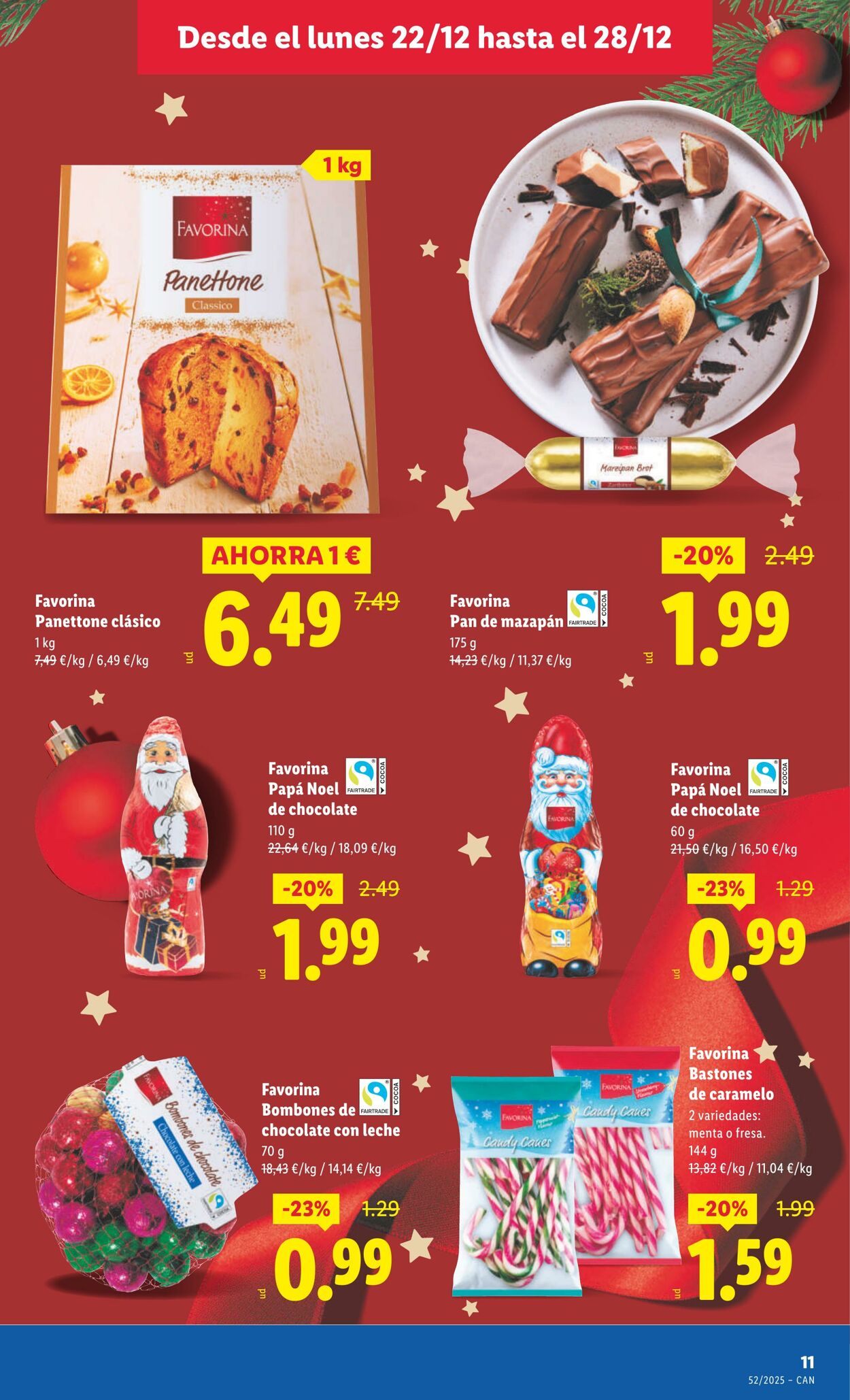 Folleto Lidl 22.12.2025 - 28.12.2025