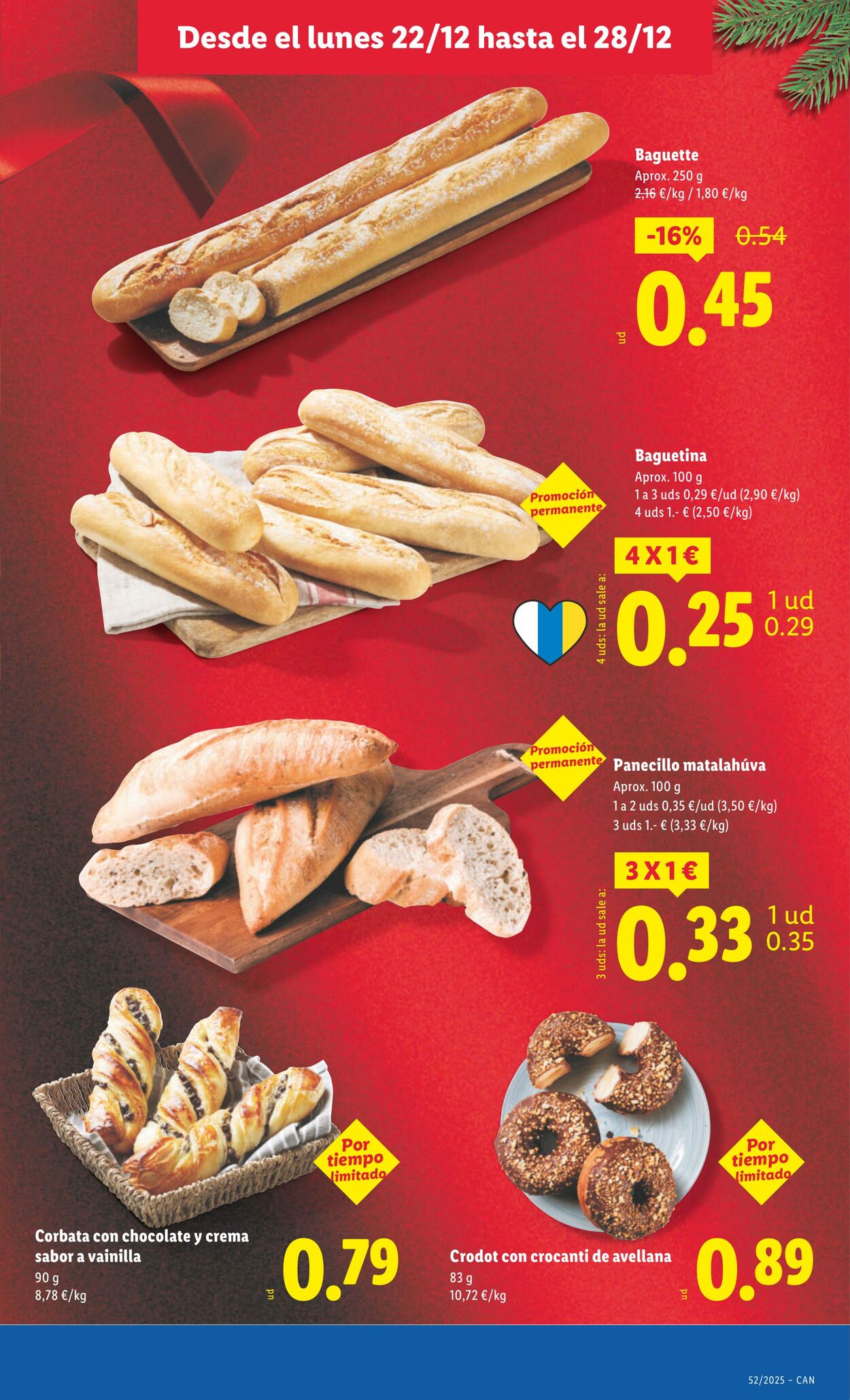 Folleto Lidl 22.12.2025 - 28.12.2025
