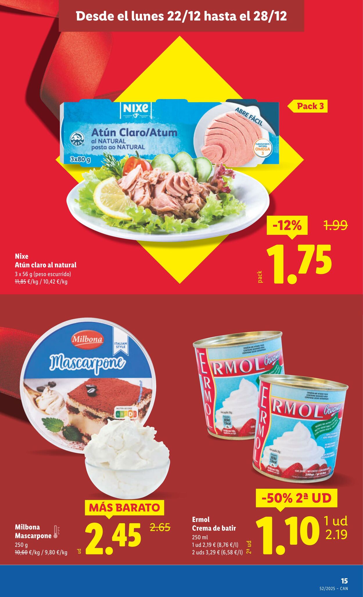 Folleto Lidl 22.12.2025 - 28.12.2025