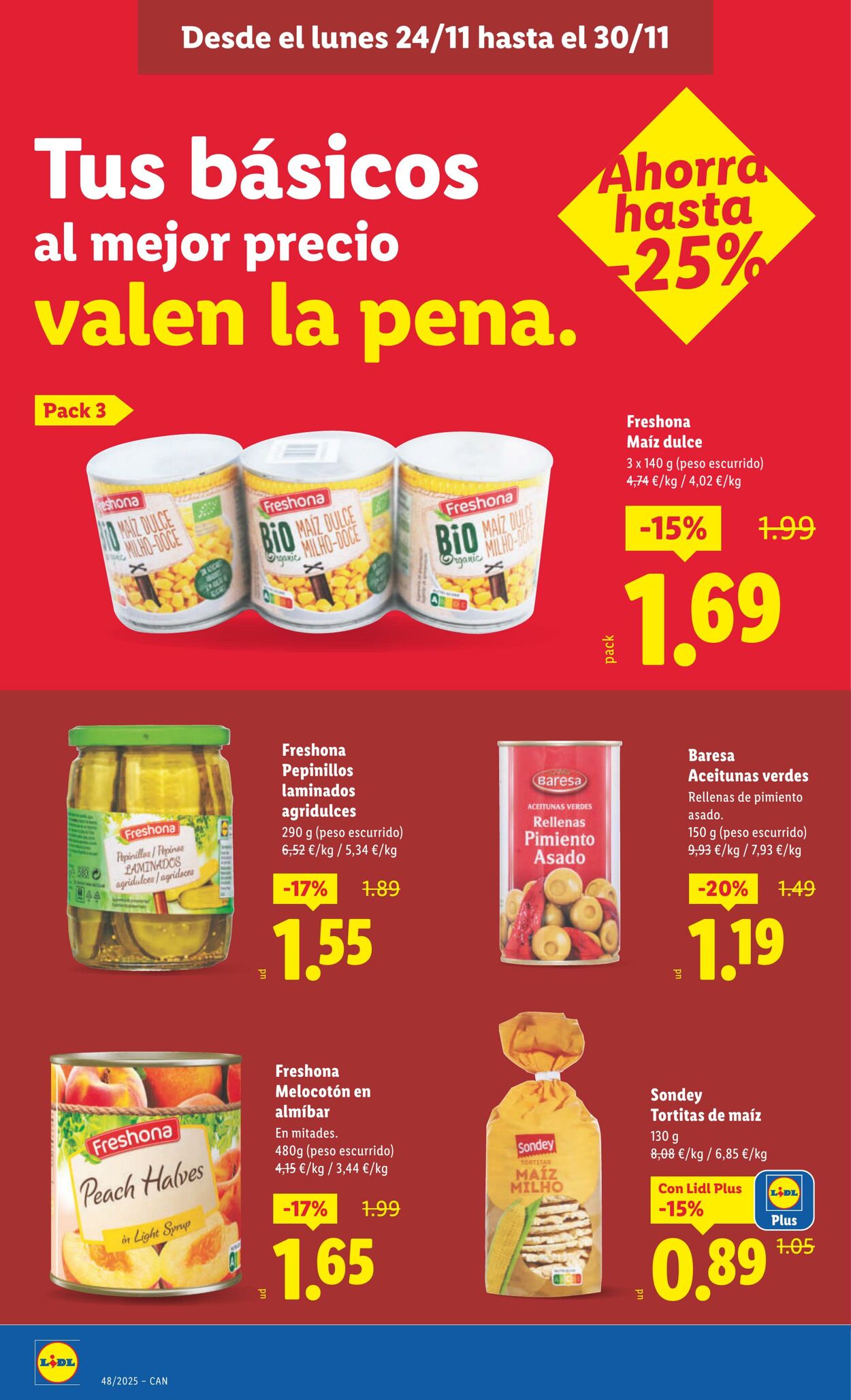 Folleto Lidl 24.11.2025 - 30.11.2025