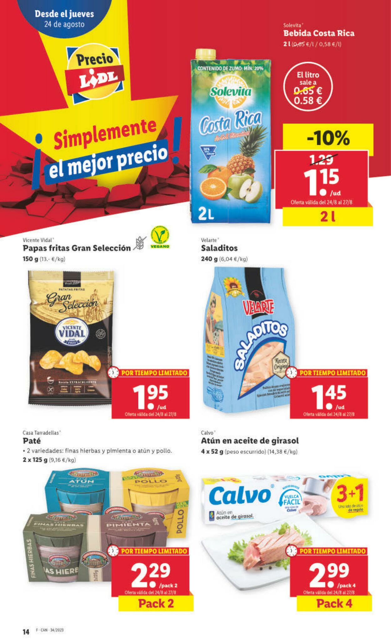 Folleto Lidl 24.08.2023 - 27.08.2023