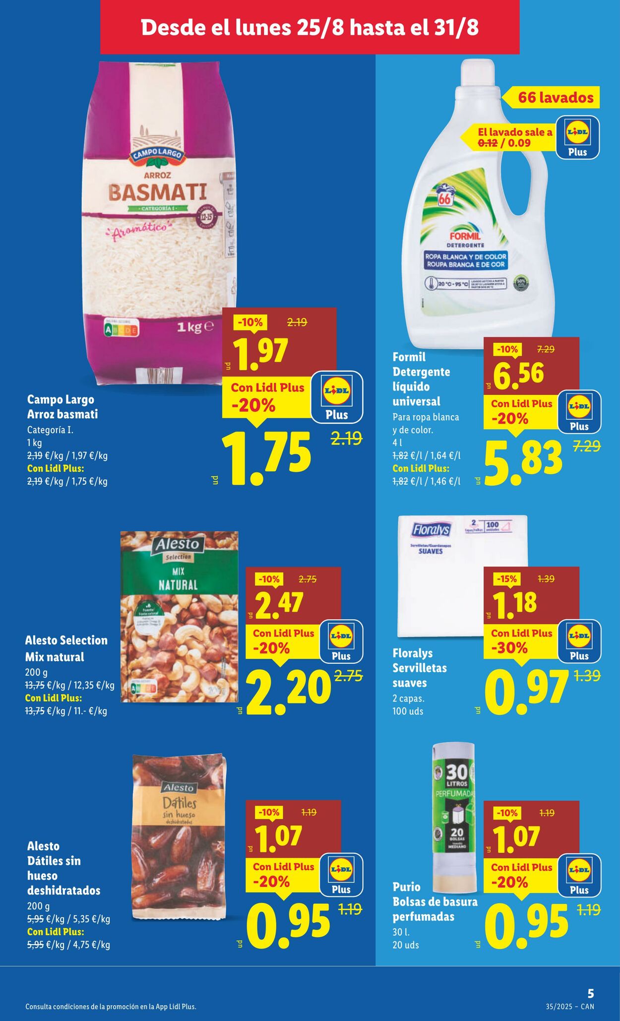 Folleto Lidl 25.08.2025 - 31.08.2025