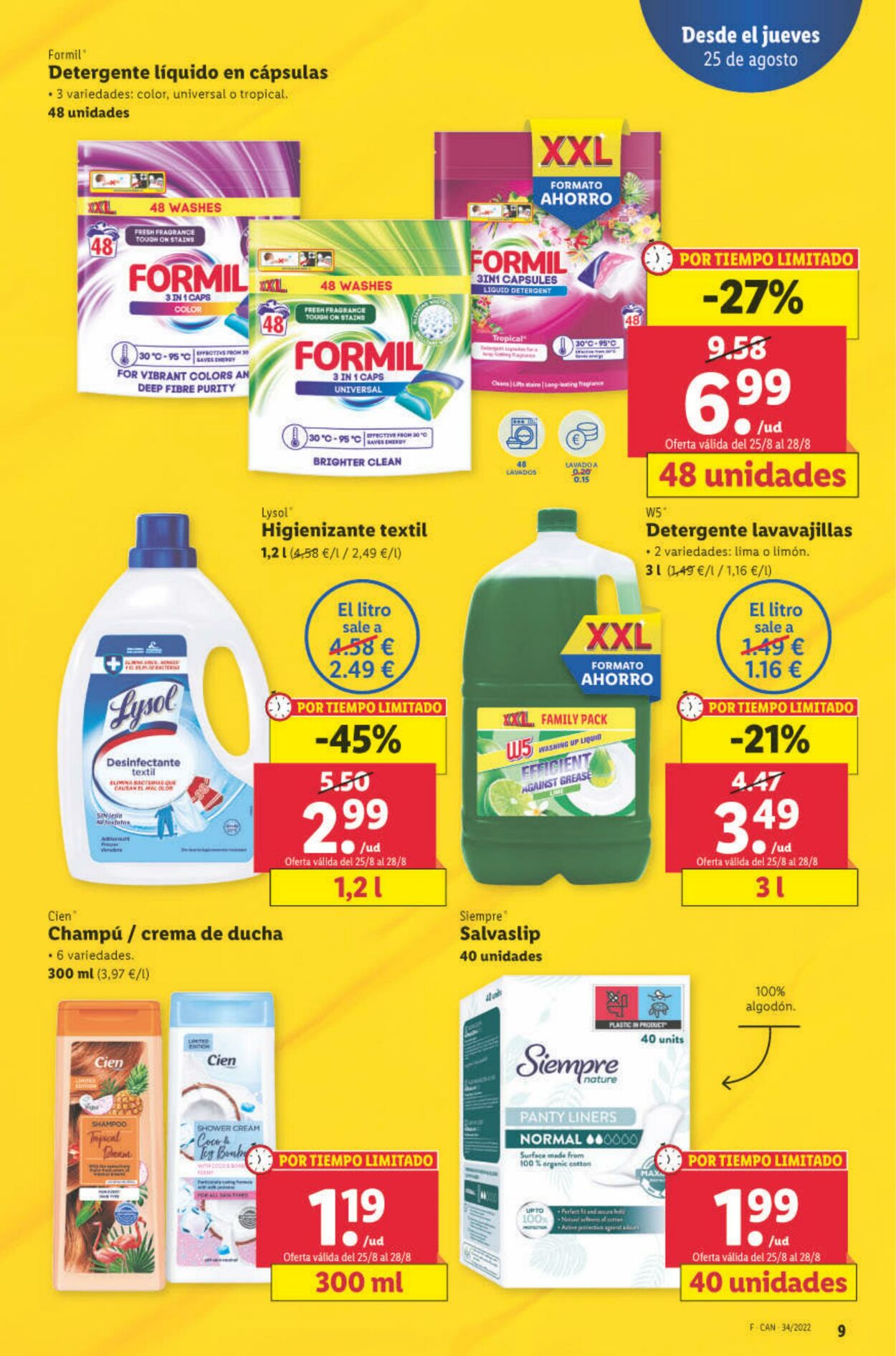 Folleto Lidl 25.08.2022 - 31.08.2022