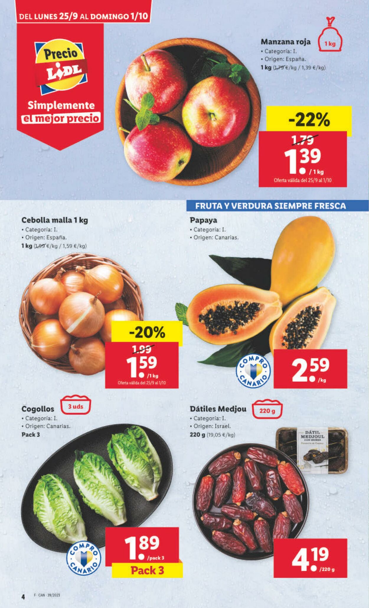 Folleto Lidl 25.09.2023 - 01.10.2023