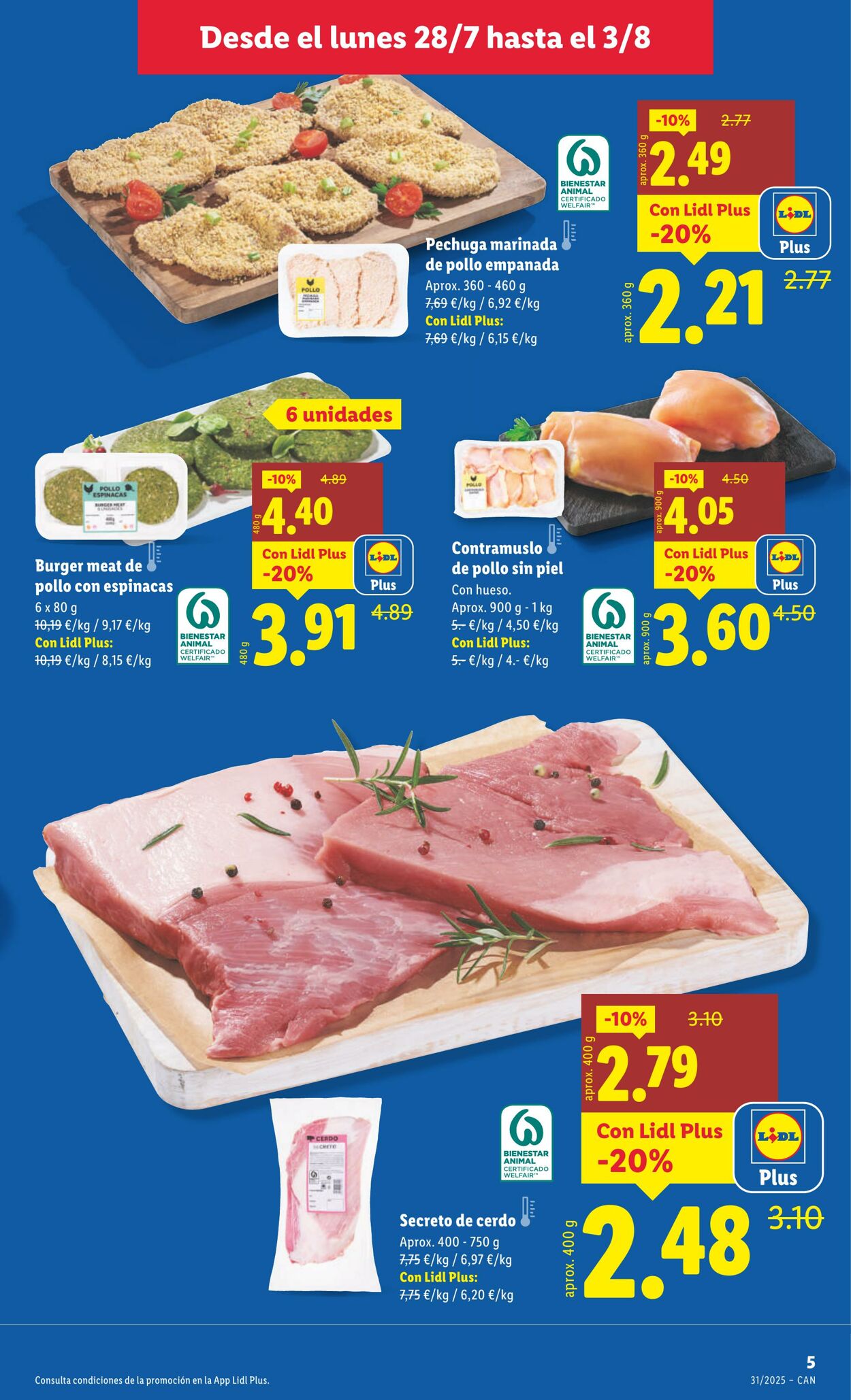 Folleto Lidl 28.07.2025 - 03.08.2025