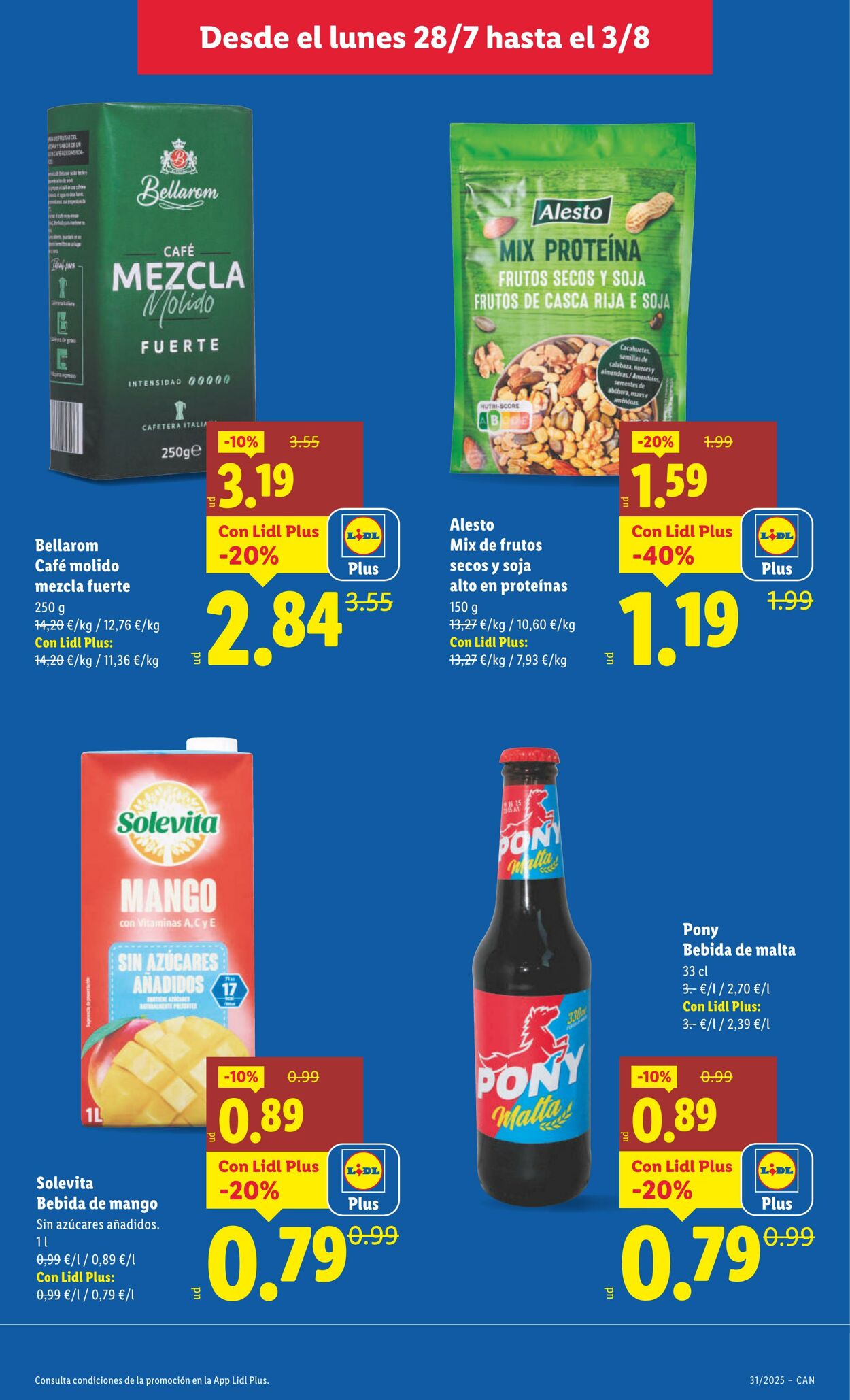 Folleto Lidl 28.07.2025 - 03.08.2025