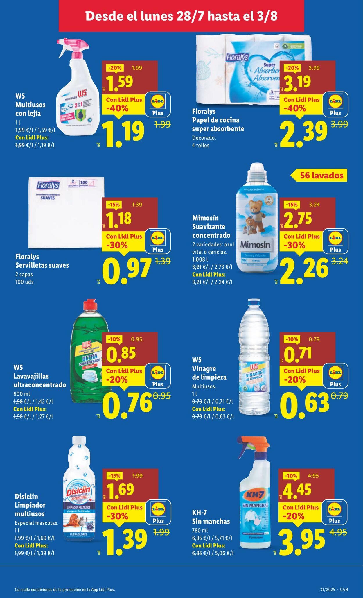 Folleto Lidl 28.07.2025 - 03.08.2025
