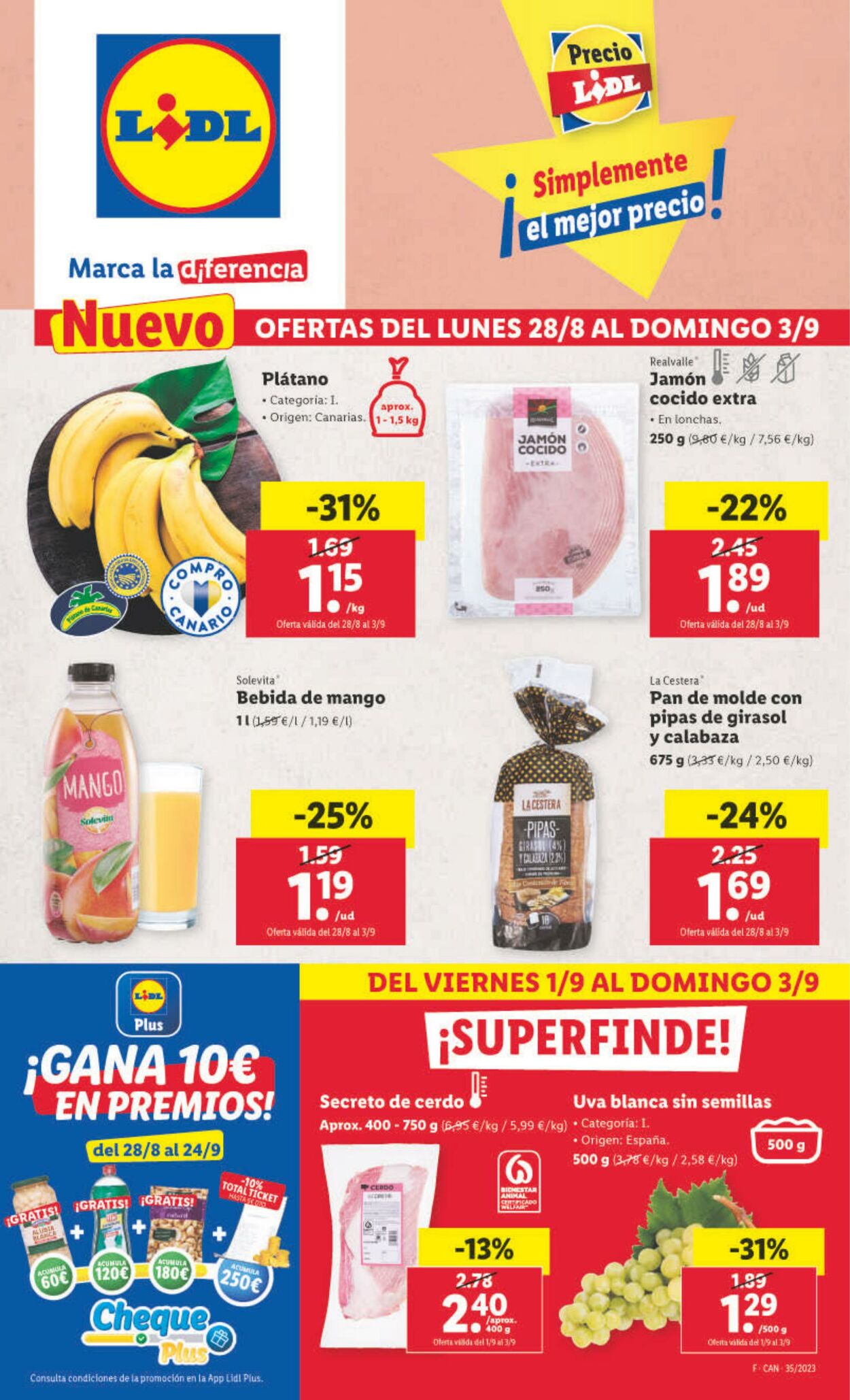 Folleto Lidl 28.08.2023 - 03.09.2023